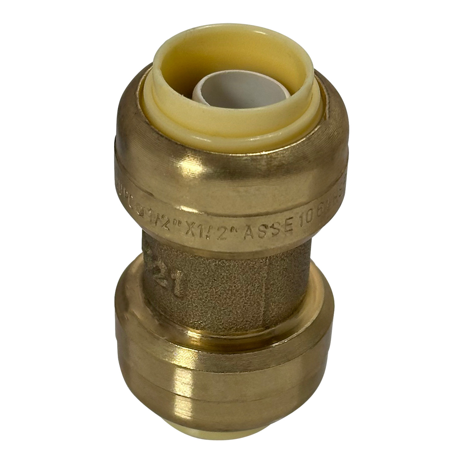 25 PIECES 1/2″ PUSH FIT COUPLINGS FITTINGS, LEAD FREE BRASS, FULL PORT