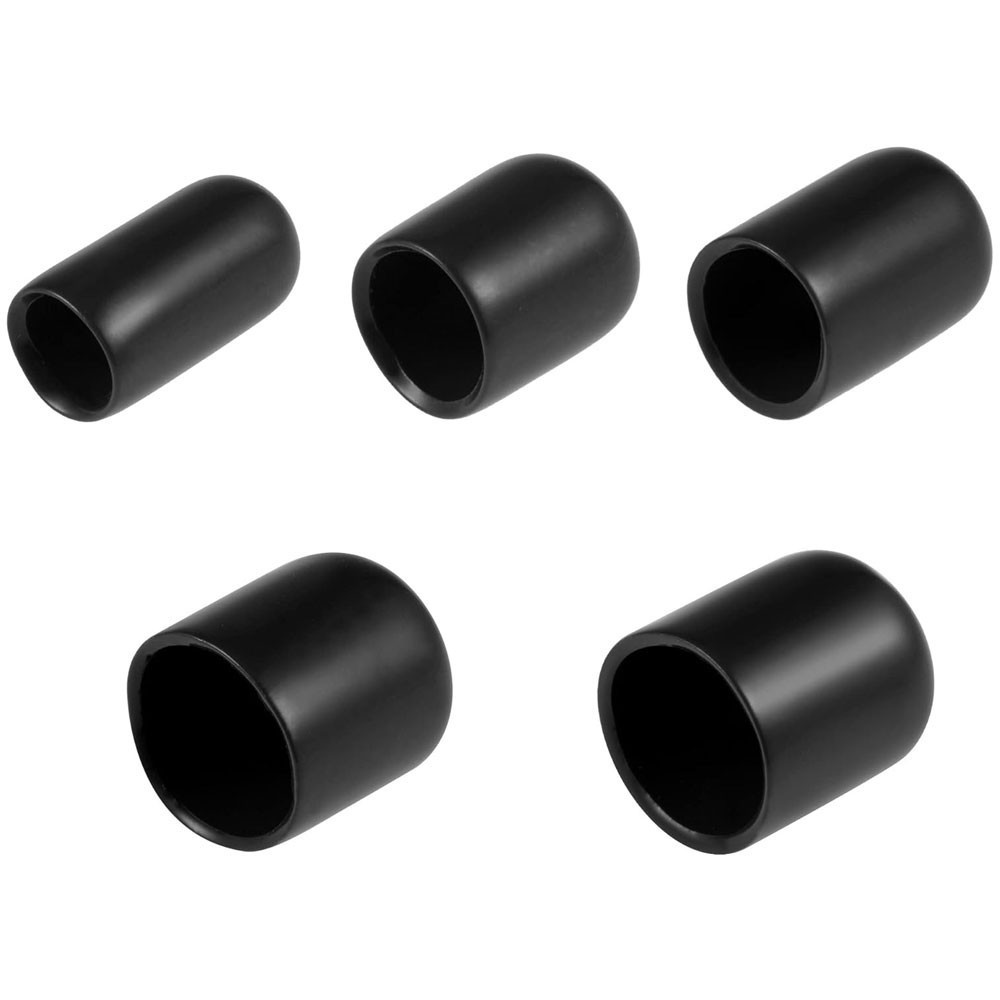 25-100Pc Vinyl Rubber Round End Cap Cover Plastic Pipe Tube Hub Thread Protector