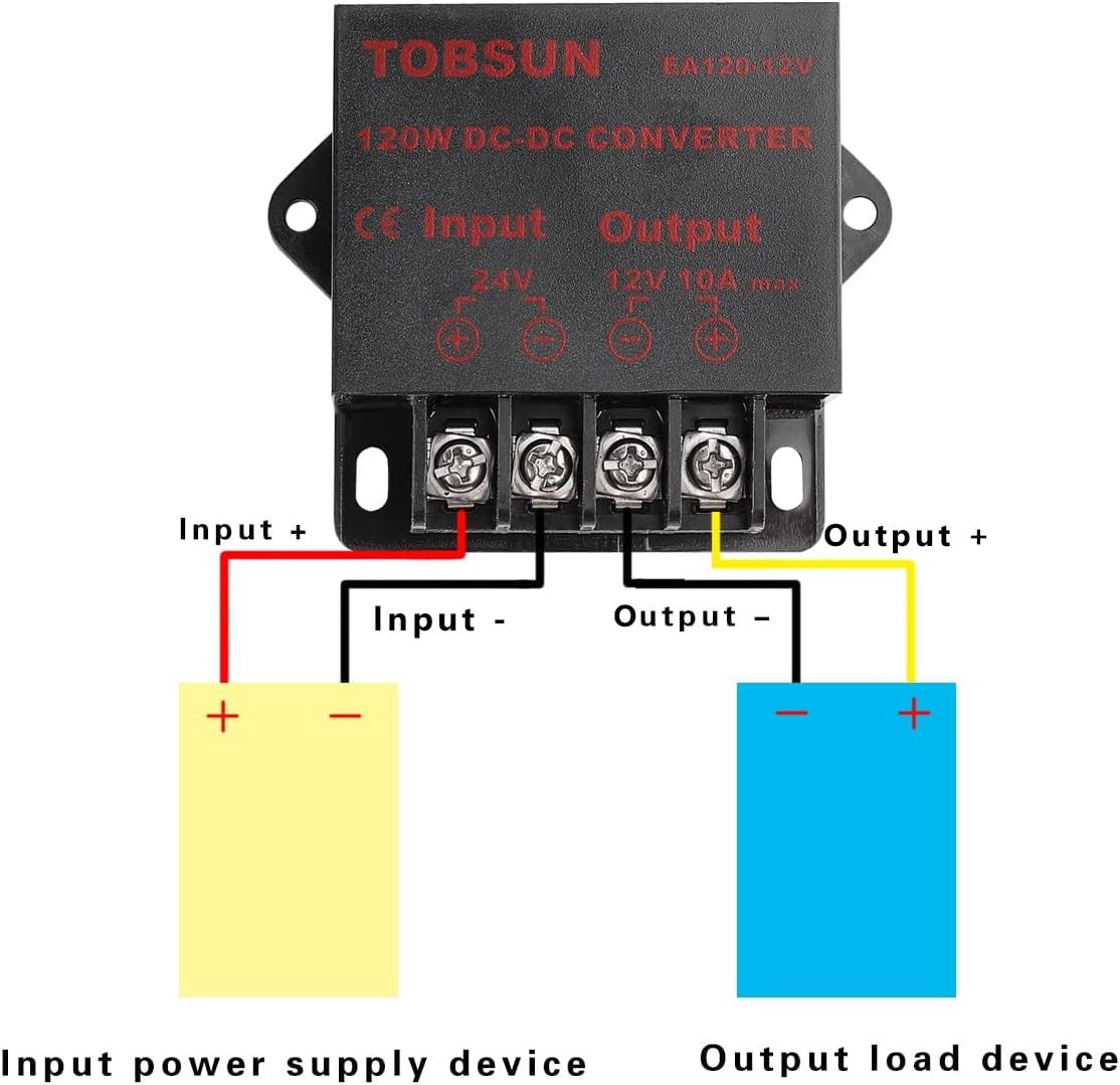 DC 24V to 12V 10A 120W Step Down Buck Converter Voltage