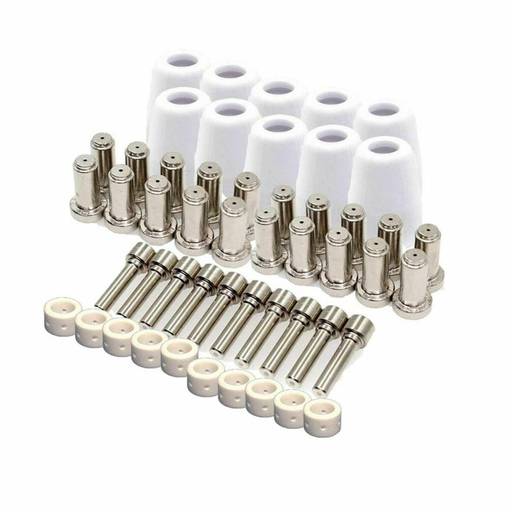 For ES AB PCM-500i 50pcs 1set Plasma Electrode Tip XT Shield Cup Ring Kit 0.96mm