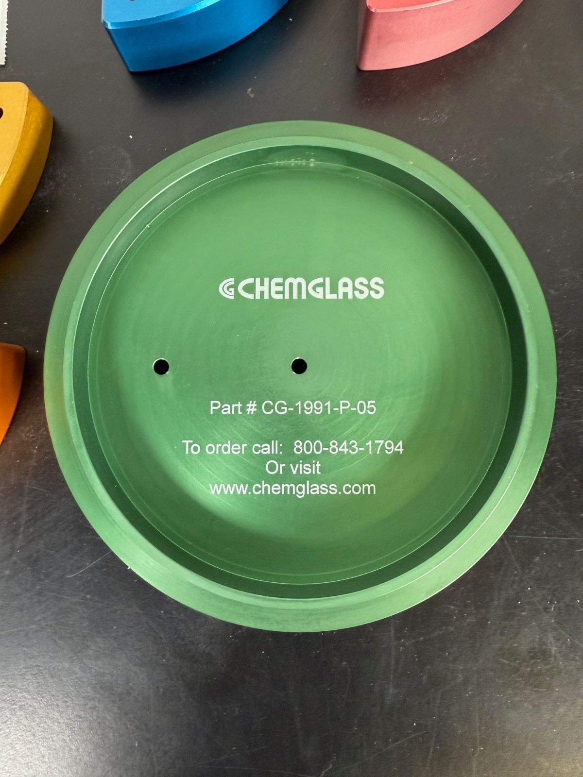 Chemglass CG-1991-P Tray & 6 Different Pie Blocks REACTION BLOCKS SYSTEM, BEST!