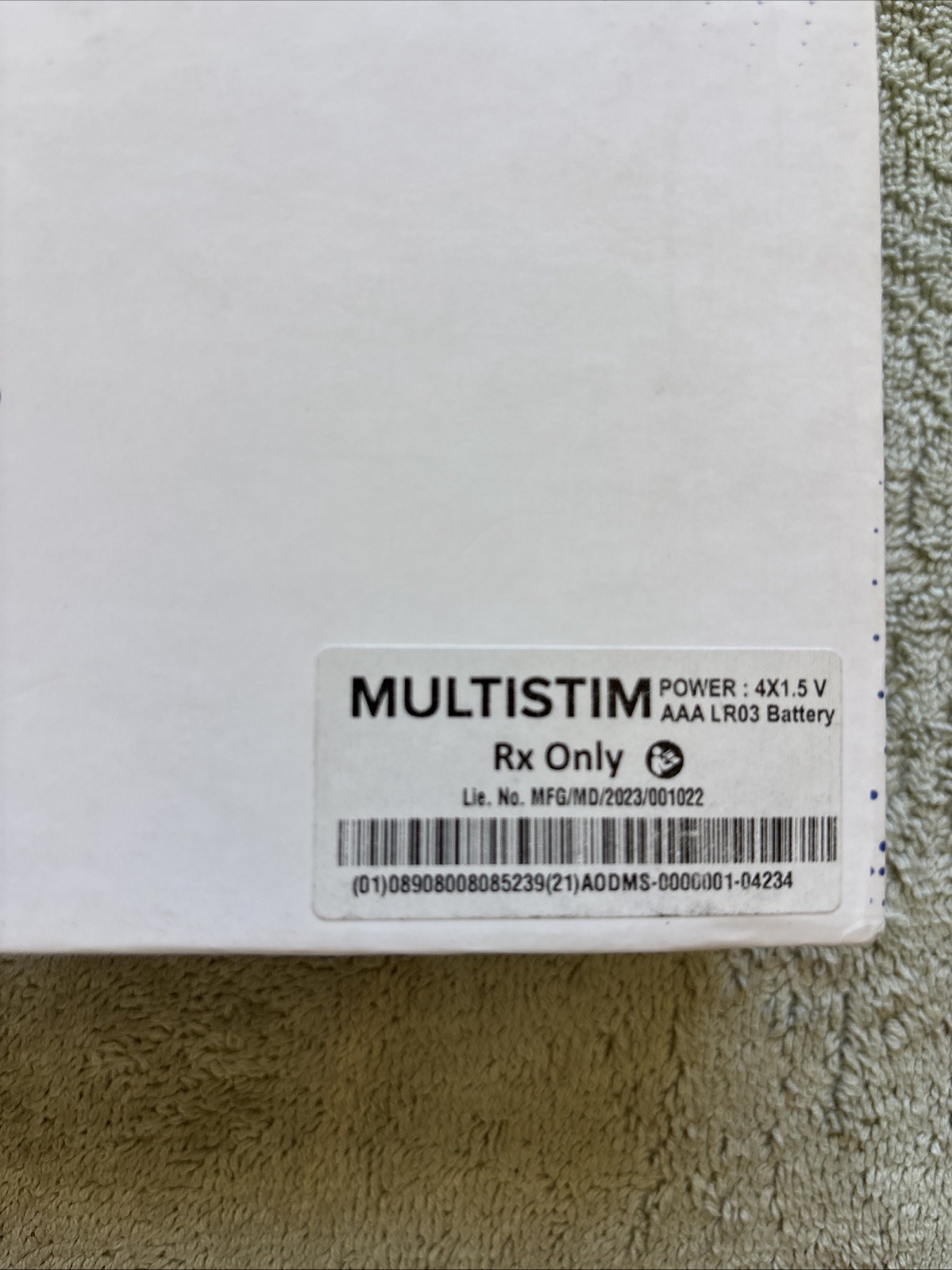 Artheon MultiStim TENS/EMS Unit 2-Channel Handheld w/ Leads Pads Manual