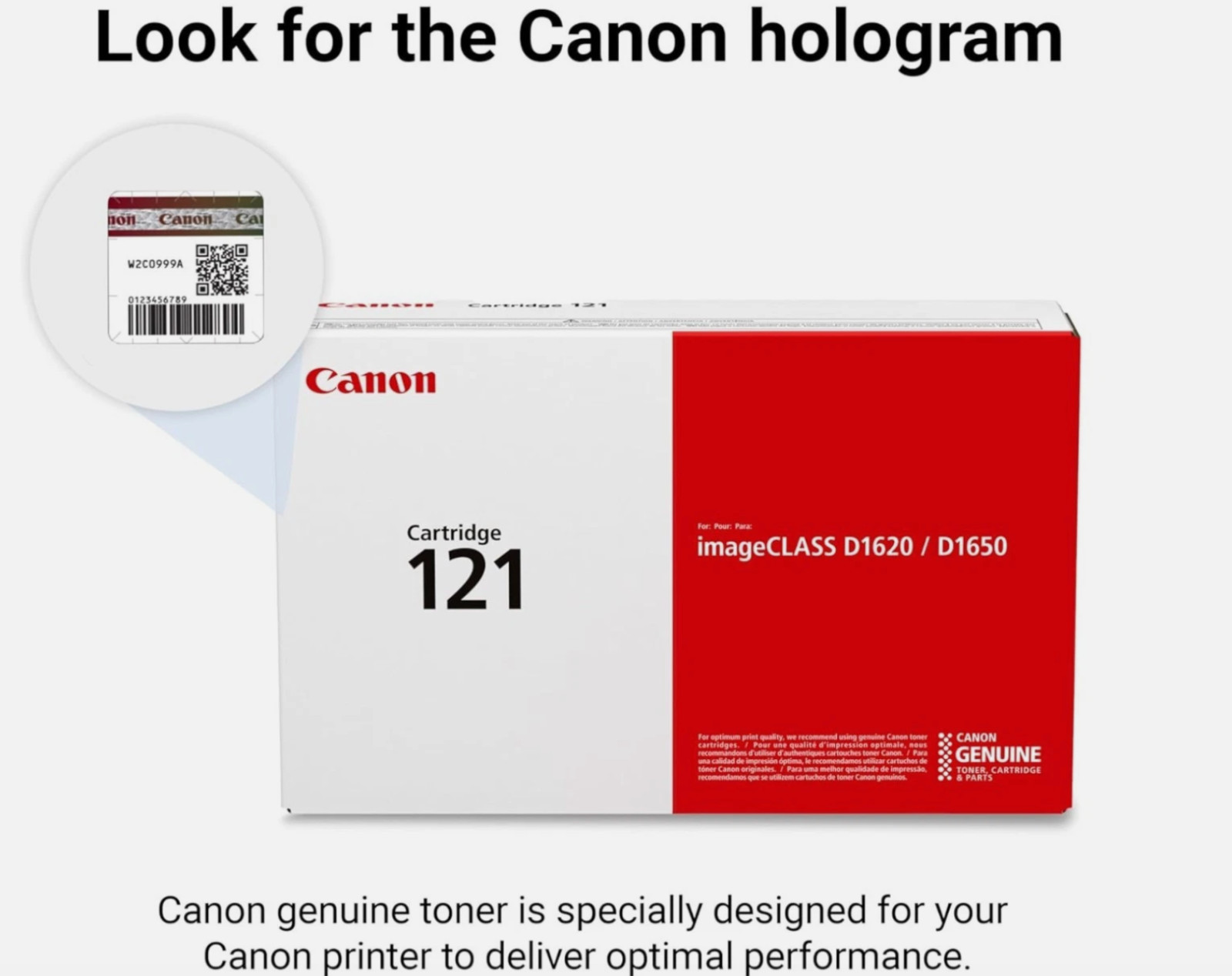 ✅ Canon 121 Black Toner Cartridge New Fast Shipping 3252C001 D1650 D1620