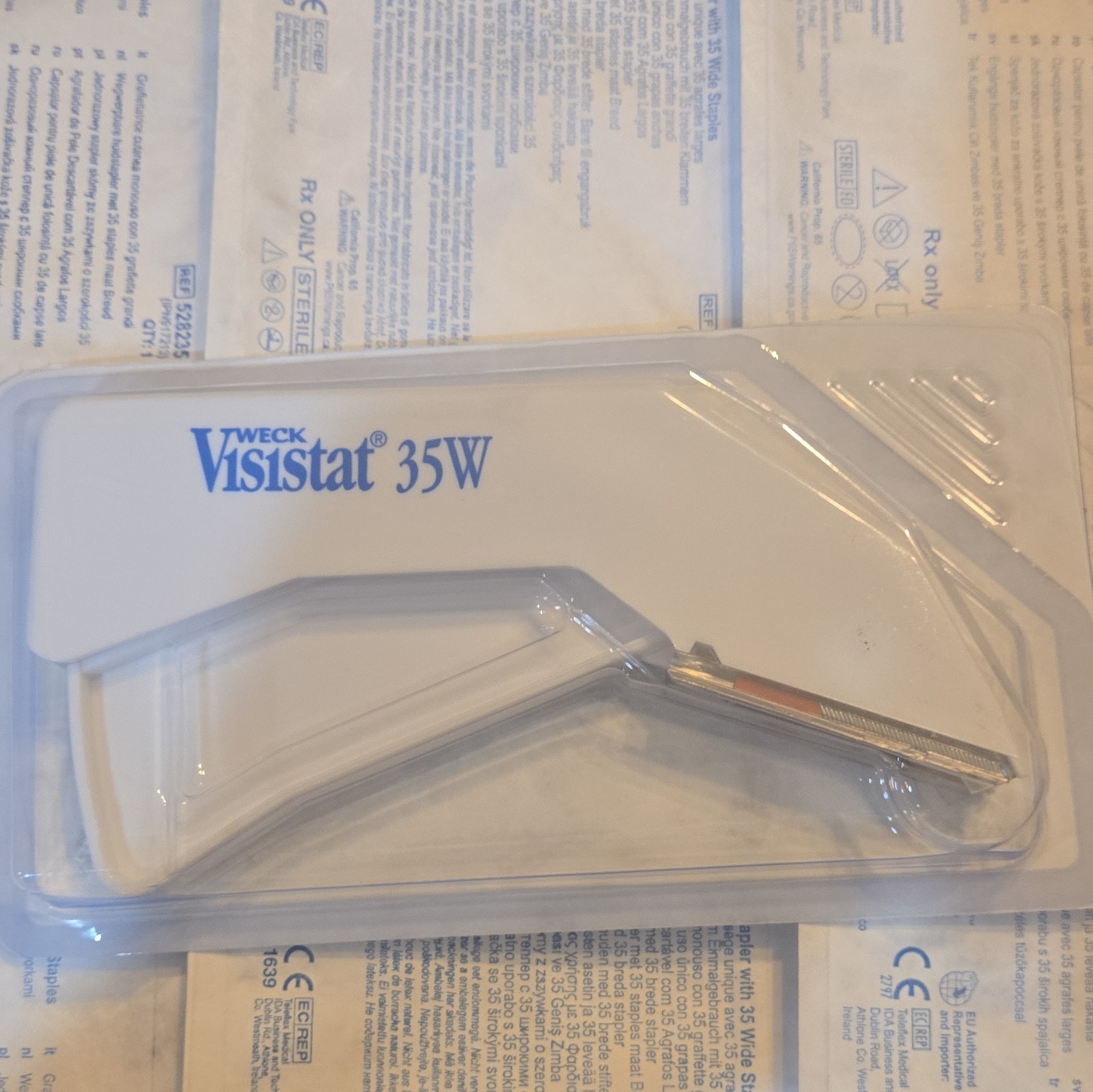 Teleflex Weck Visistat 35W Disposable Skin Stapler 35 Wide Staples MPN 528235
