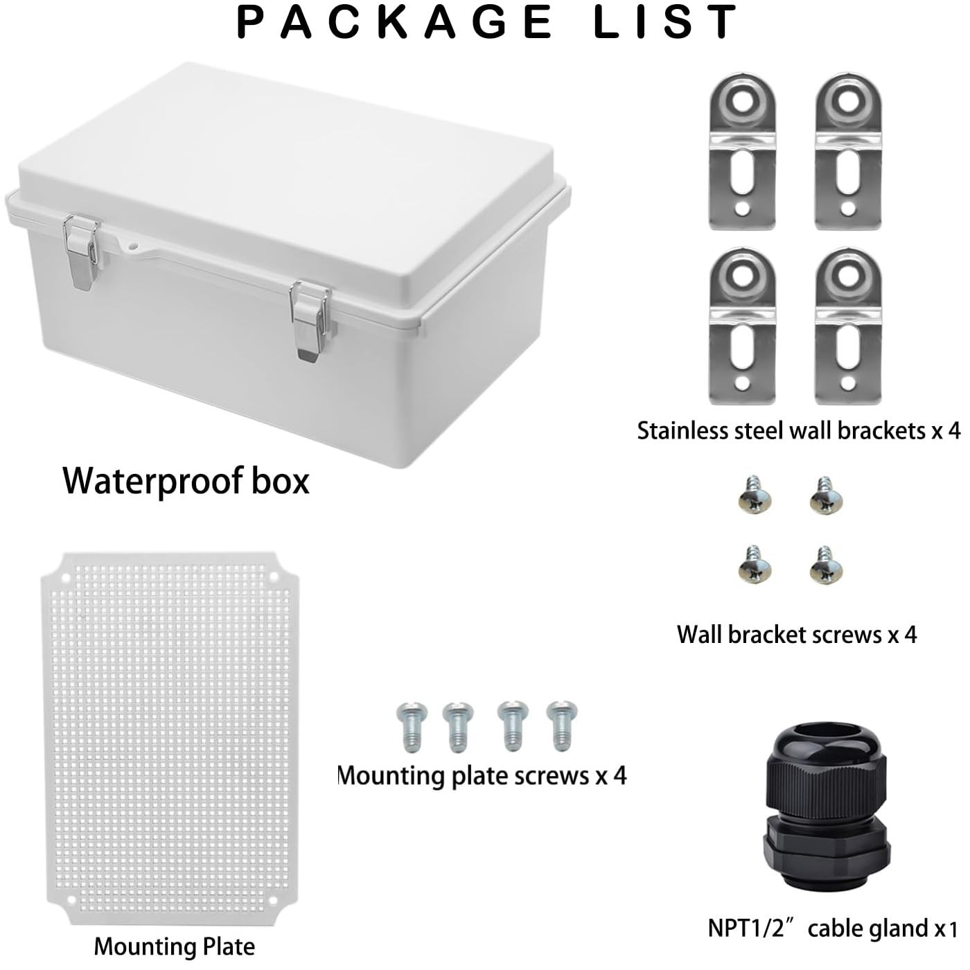 Outdoor Waterproof Electrical Box Junction Box Weatherproof Ip67 Abs Plastic