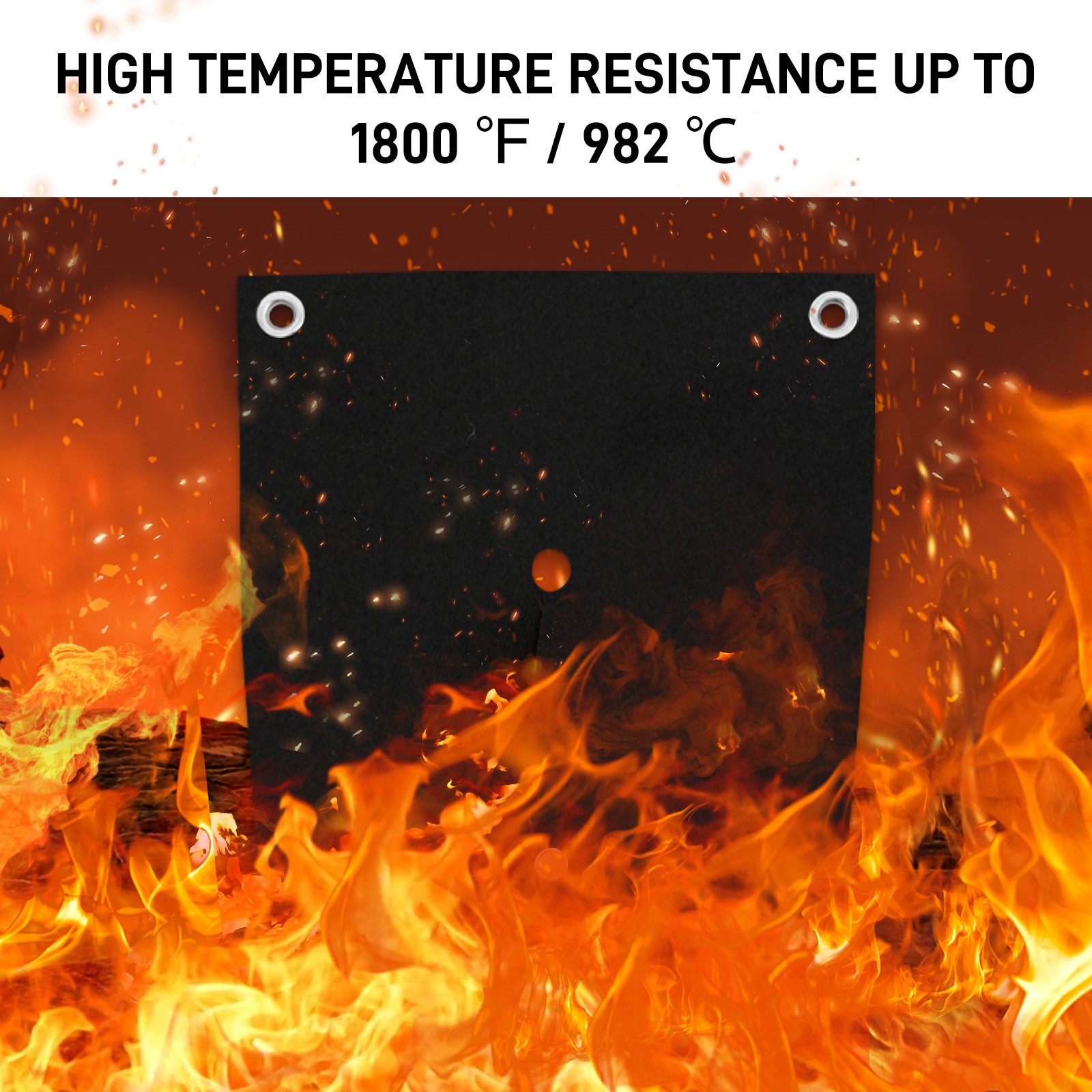 Welding Fire Shield 12.2in 6mm Thick for Extreme Heat & Safety