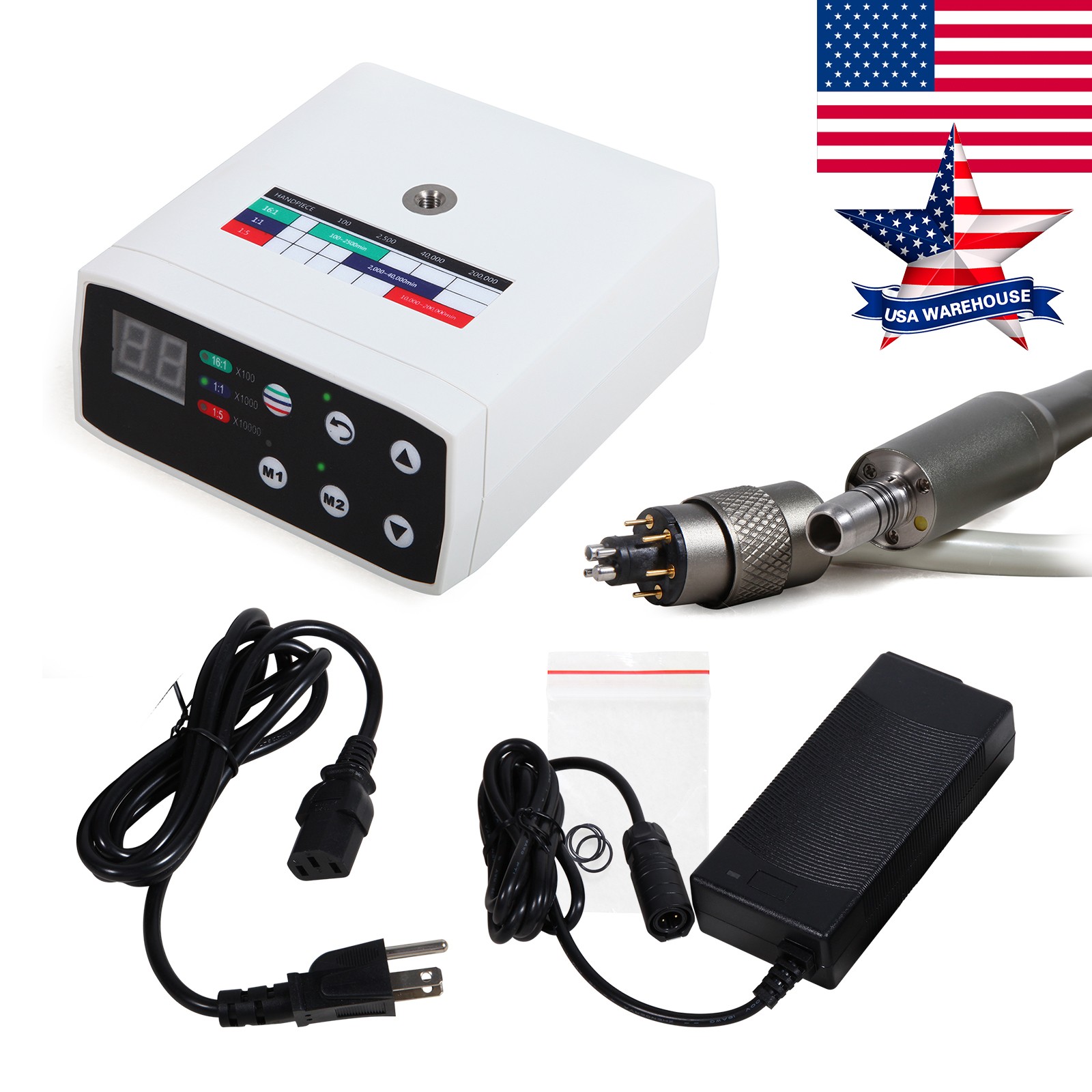 Brushless Dental LED Electric Micro Motor Fit NSK KaV 1:1/1:5 /16:1 Handpiece