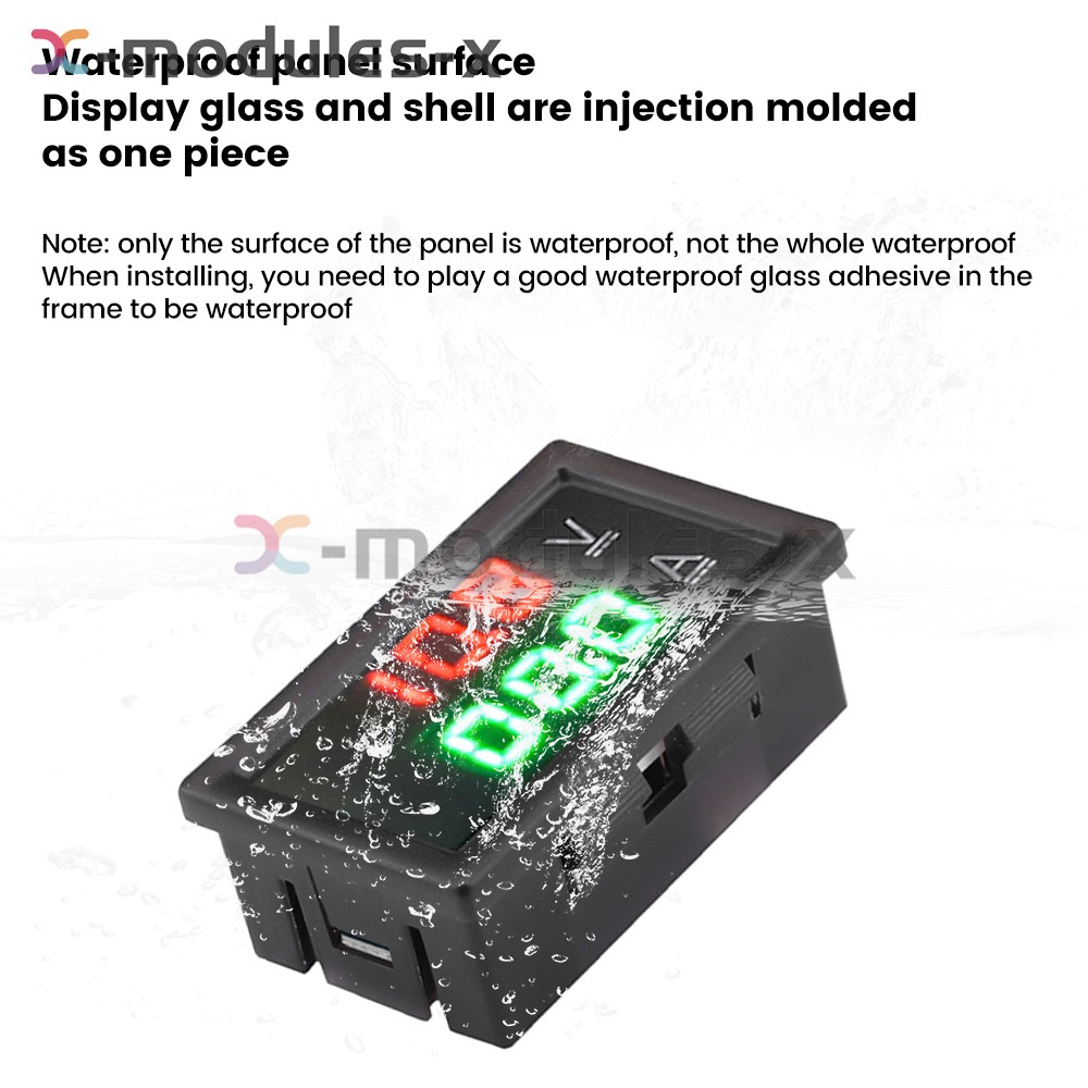 DC0-300V 50/100/200/400A Digital Current Voltage Meter Hall Ammeter Voltmeter