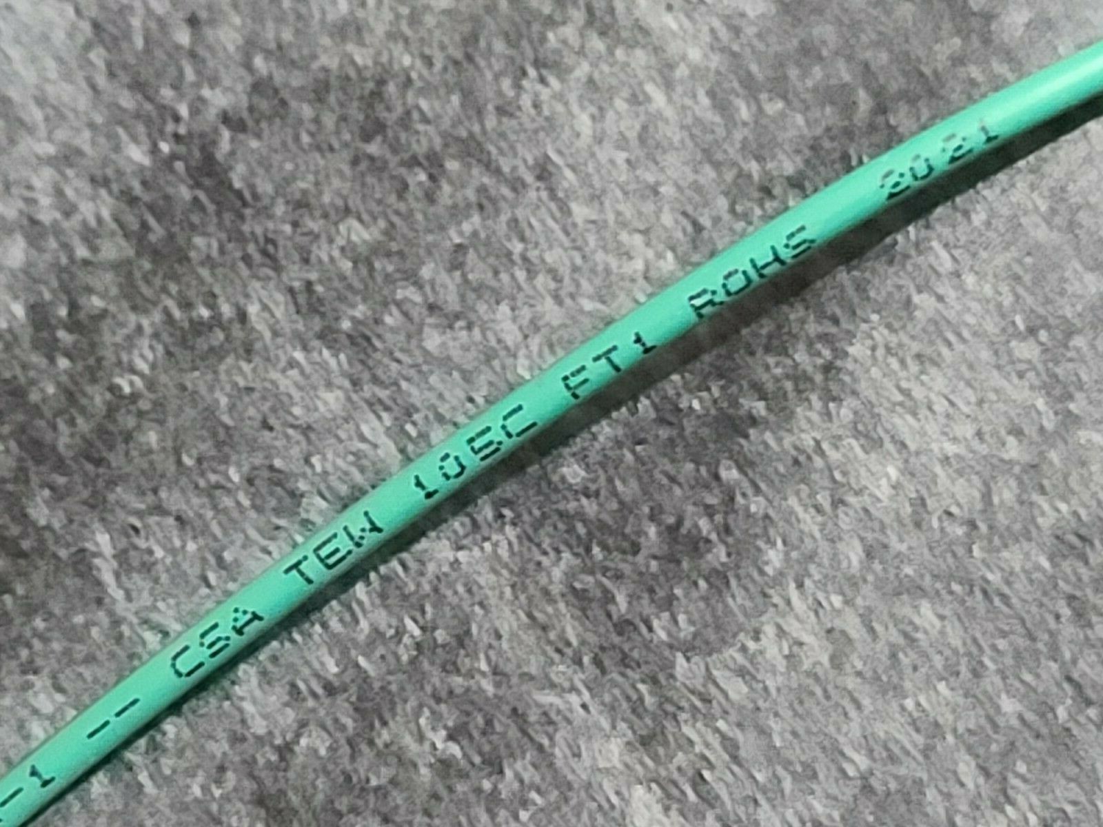 Carol 76812 #14awg Stranded Bare Copper PVC Hook Up Wire AWM MTW 600V Green/50ft