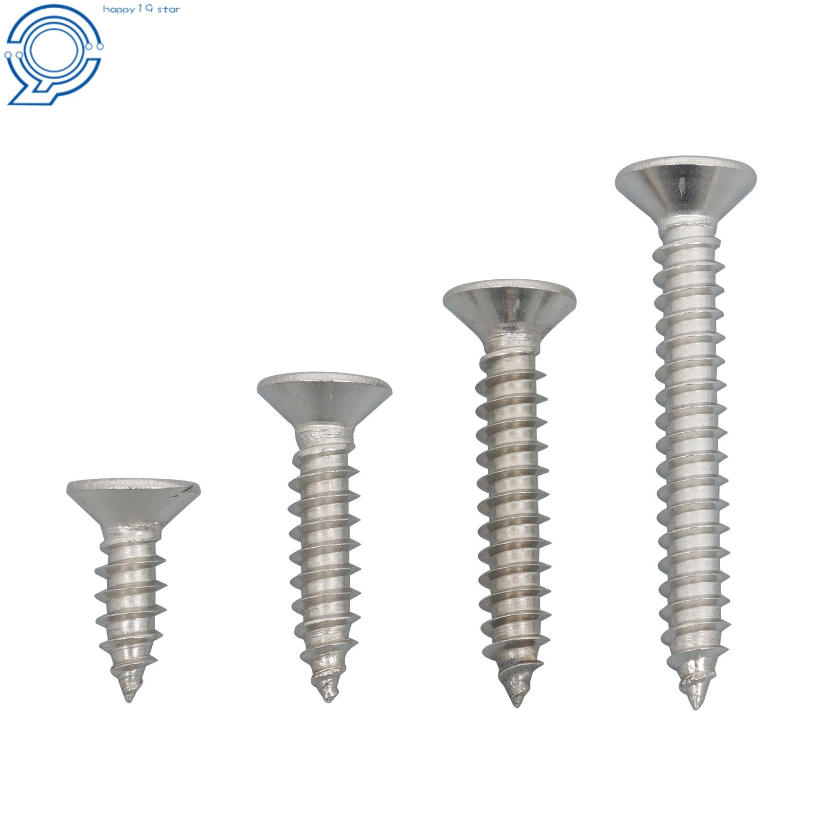 Phillips Flat Head Sheet Metal Screws, 550Piece 304 Stainless Steel Assortment