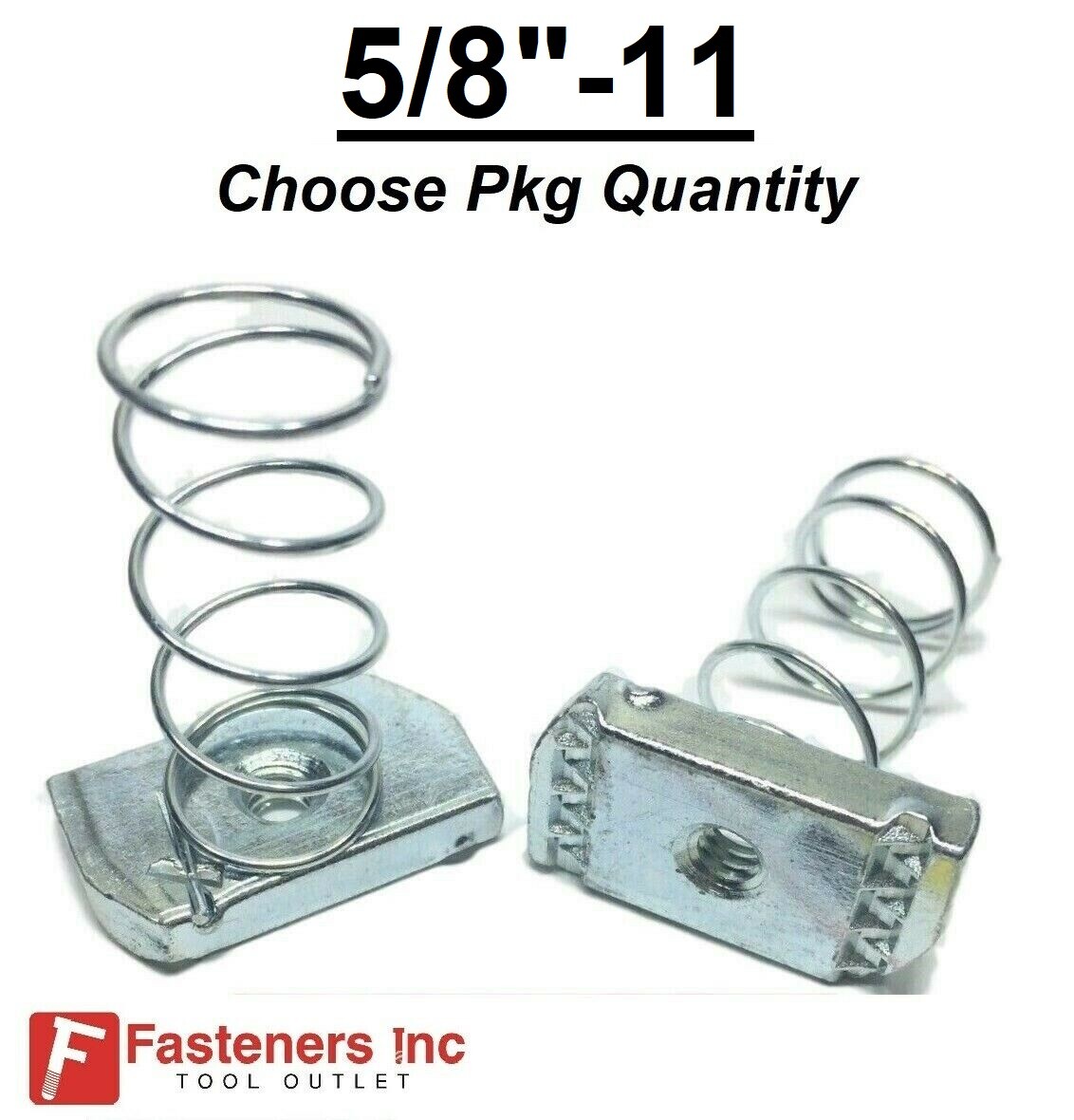 5/8″-11 Regular Spring Nuts for Unistrut Channel #4126 P1012S