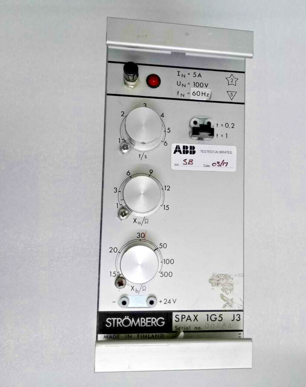 SPAX 1G5 J3 Marine Rotterdam STROMBERG FINLAND UNDER REACTANCE RELAY SPAX1G5J3