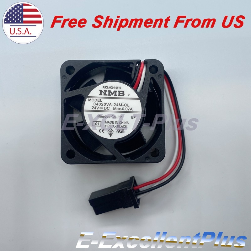 2PCS New For NMB 04020VA-24M-CL FANUC A90L-0001-0510 Machine Fan 24VDC 3Pin 4CM