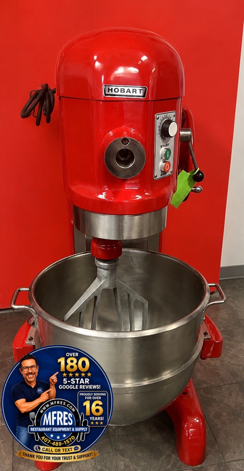 HOBART L800 80 Qt Mixer 1.5 HP 230V 1PH Bowl & Paddle Included BEAUTIFUL SHAPE!