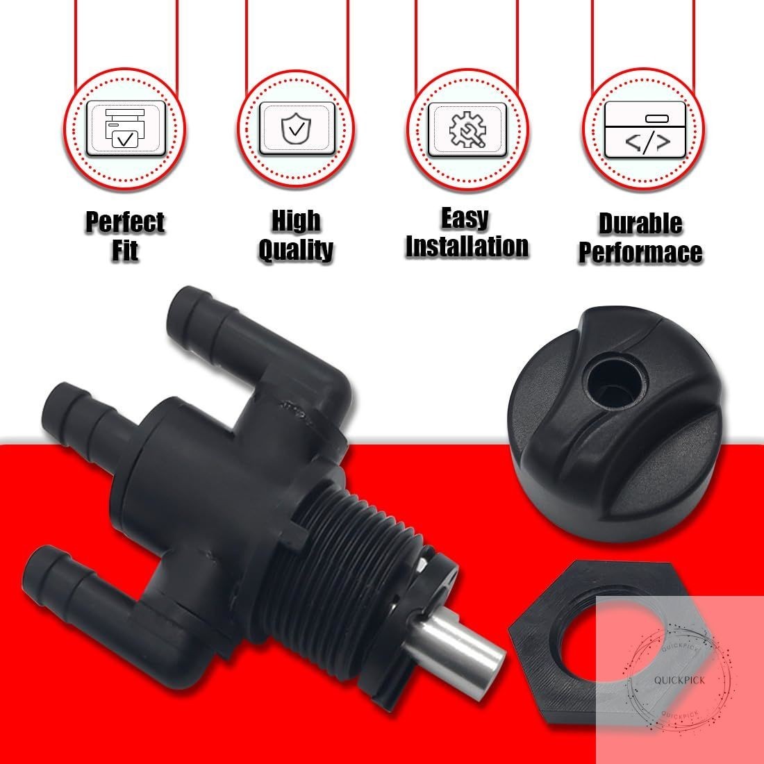 3-Way Fuel Shut off Valve Petcock For Polaris Xplorer 300 400 400L 4X4 Magnum