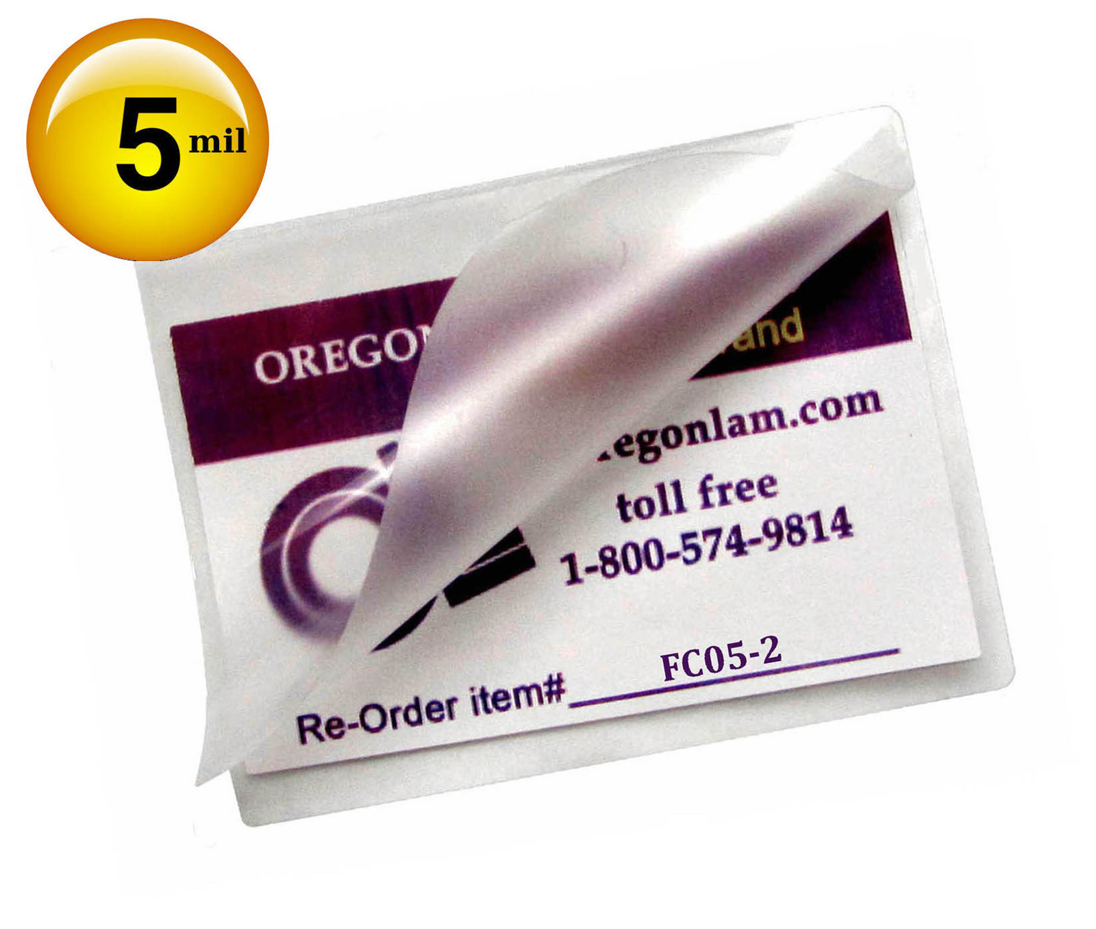 200/pack File Card size Hot 5 Mil Laminating Pouches 3-1/2 x 5-1/2 Clear 3.5×5.5