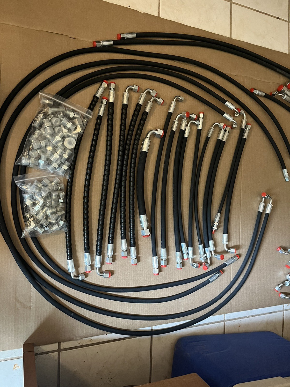 AGT/CFG/Miva/Rippa 1-3 Ton Chinese Mini Excavator Hydraulic Hose and Fitting Kit
