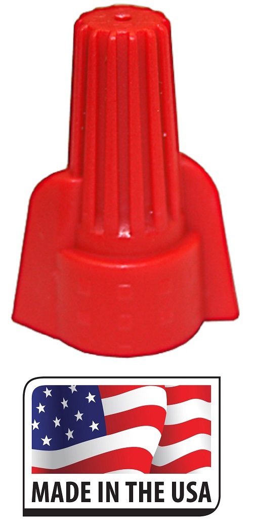 (500) Red Winged Nut Screw On Wire Connectors Twist On BAG lot AWG 8-18 UL