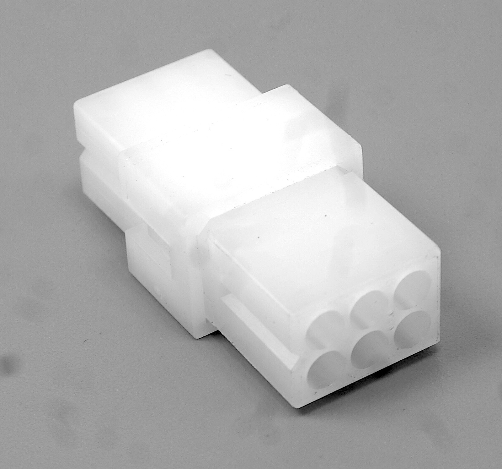 6-PIN MOLEX .093 SERIES FREE HANGING CONNECTOR SET. 1 SET. 22-18 AWG