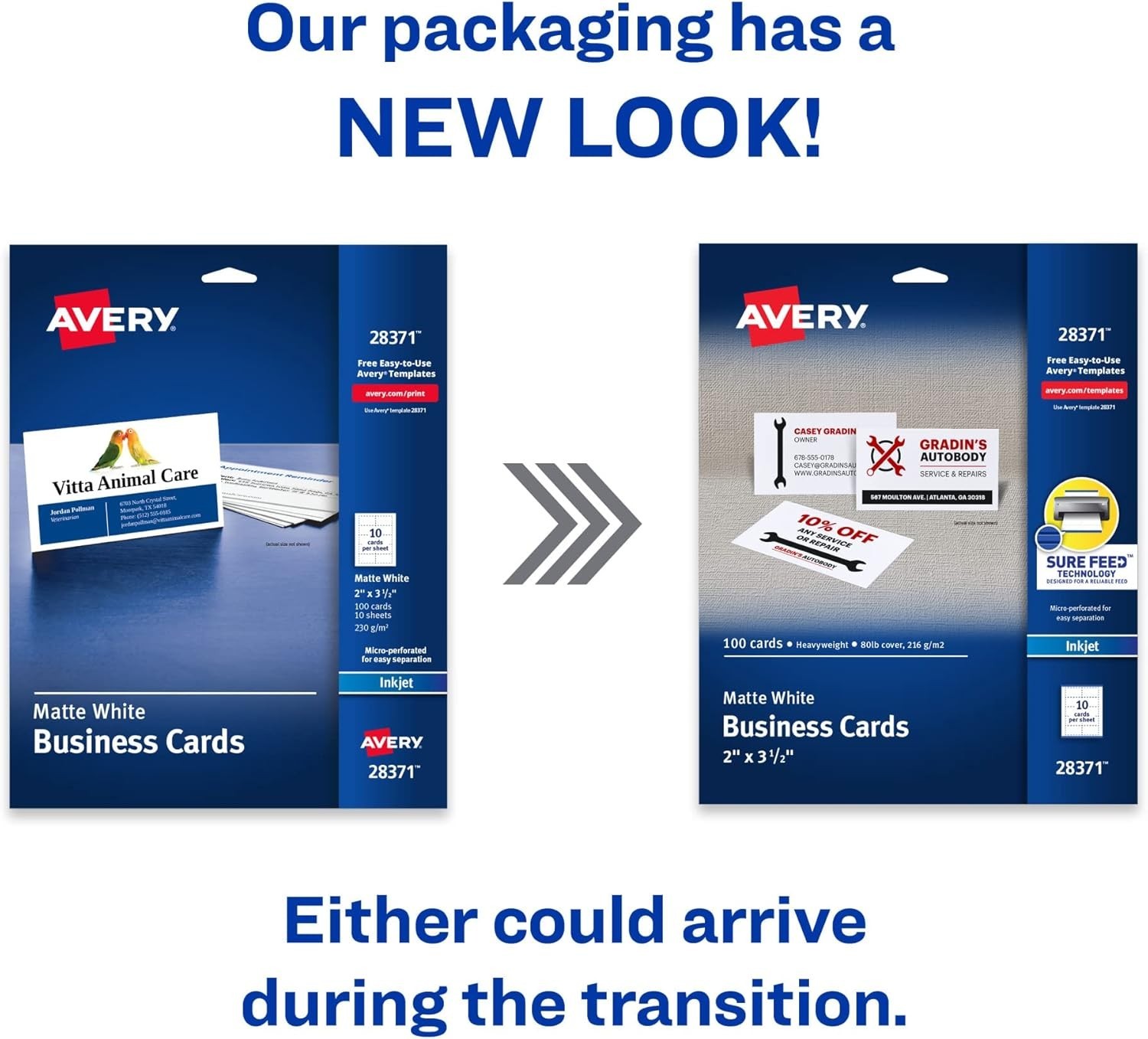 Avery Ink-Jet Printer White Business Cards (28371) (Free Shipping) USA STOCK
