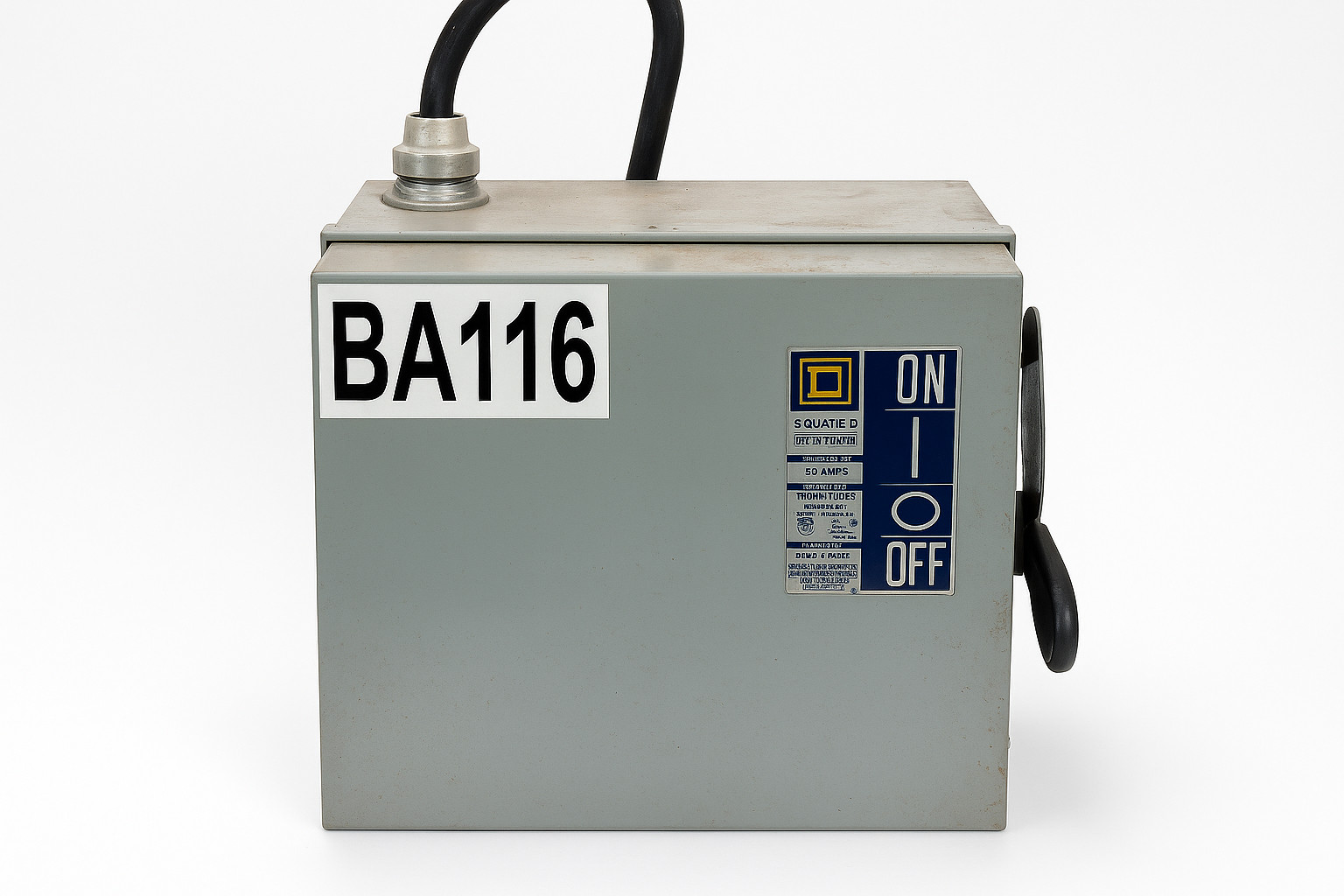 Square D Safety Switch Disconnect – Model BA116 / BA112 – 240V / 600V –