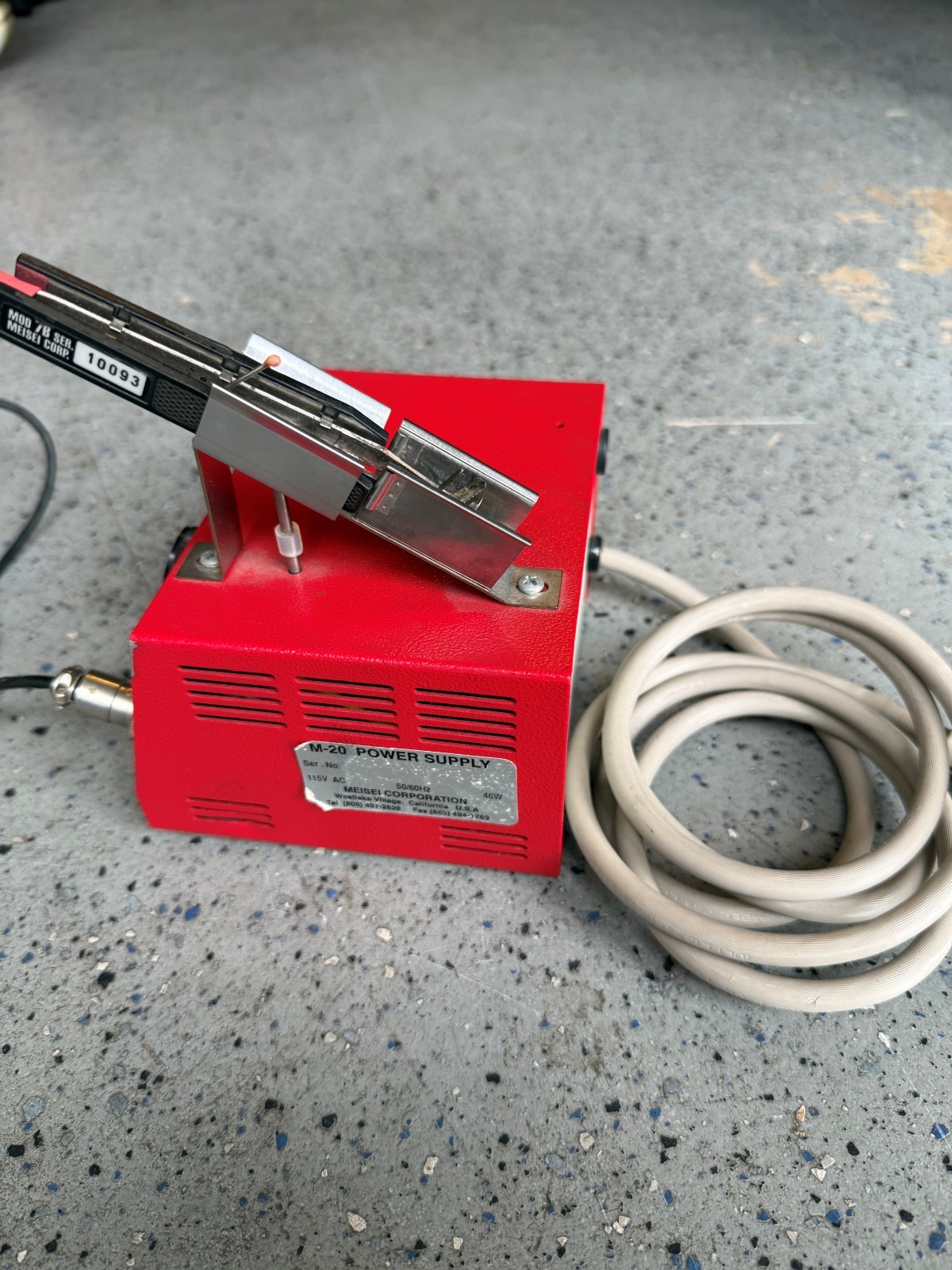 PRE-OWNED Meisei HOT Weezers Thermal Wire Stripper W/ M-20 Power Supply. Works!
