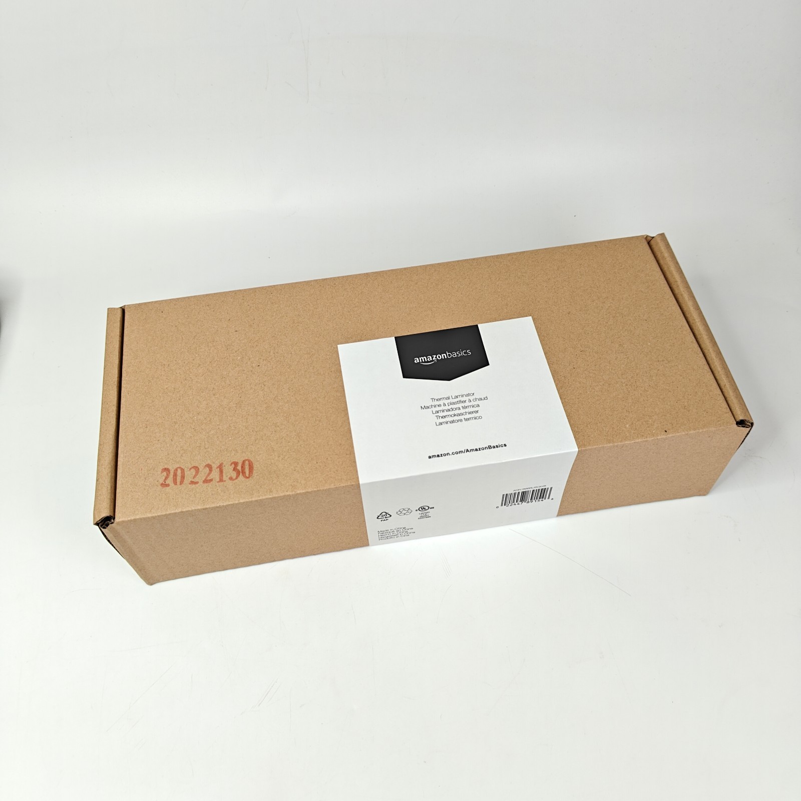Amazon Basics PL9-US 9-Inch Thermal Laminator Machine White NEW w/Sample Pouchs