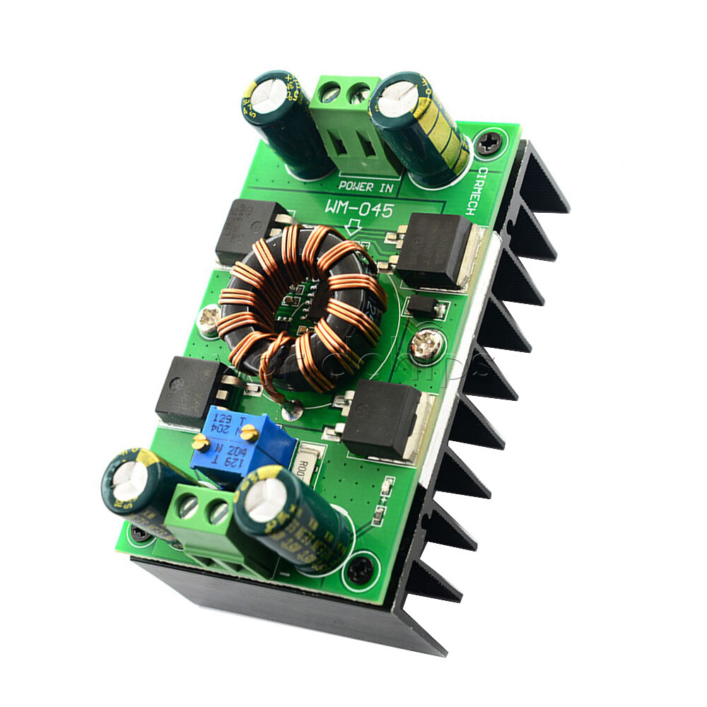 DC 5V~30V 300W 10A CC CV Auto Step-Up Step-Down Buck-Boost Power Supply Module