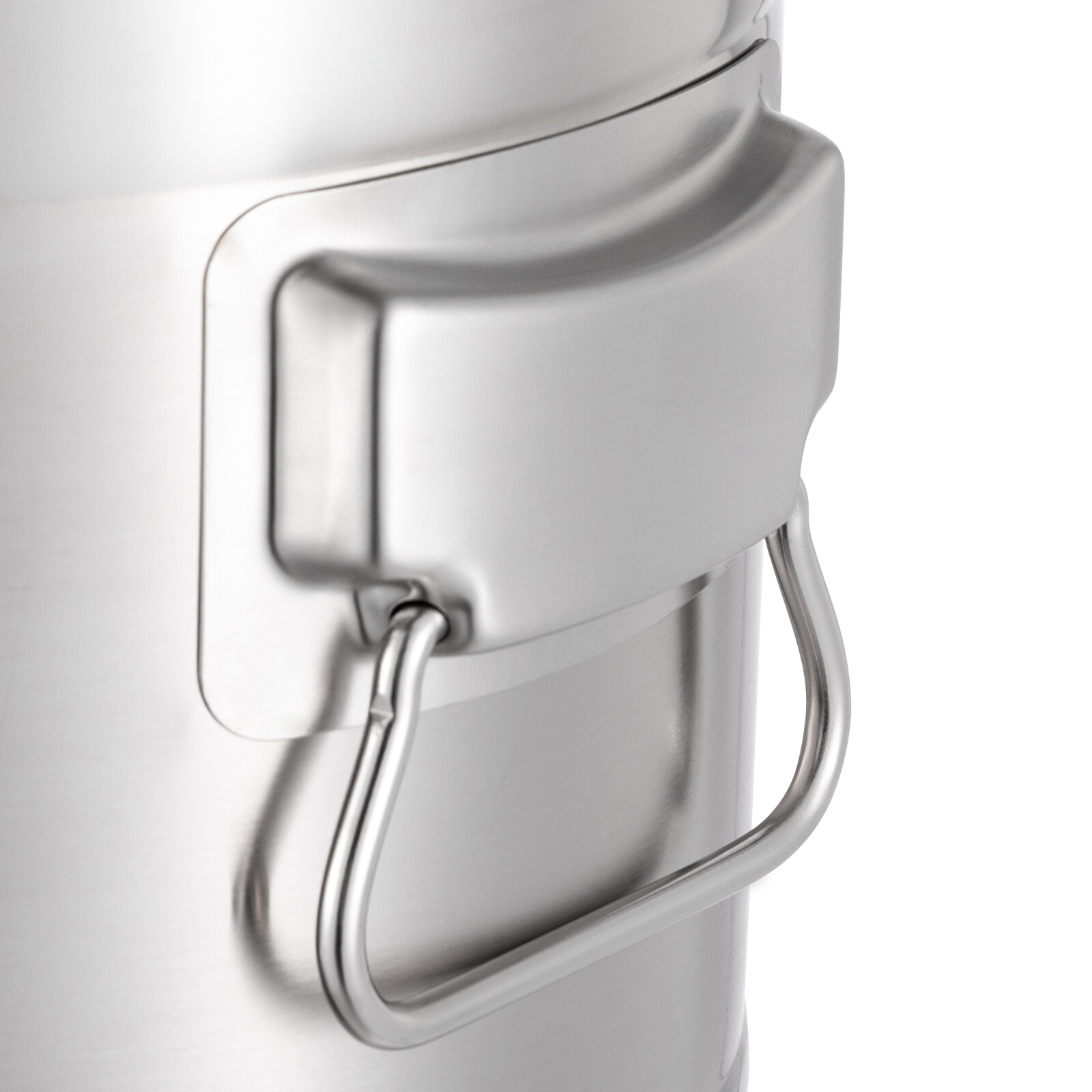 15L/3.96Gal Beverage Dispenser Stainless Steel Milk Can Milk Transport Barrel