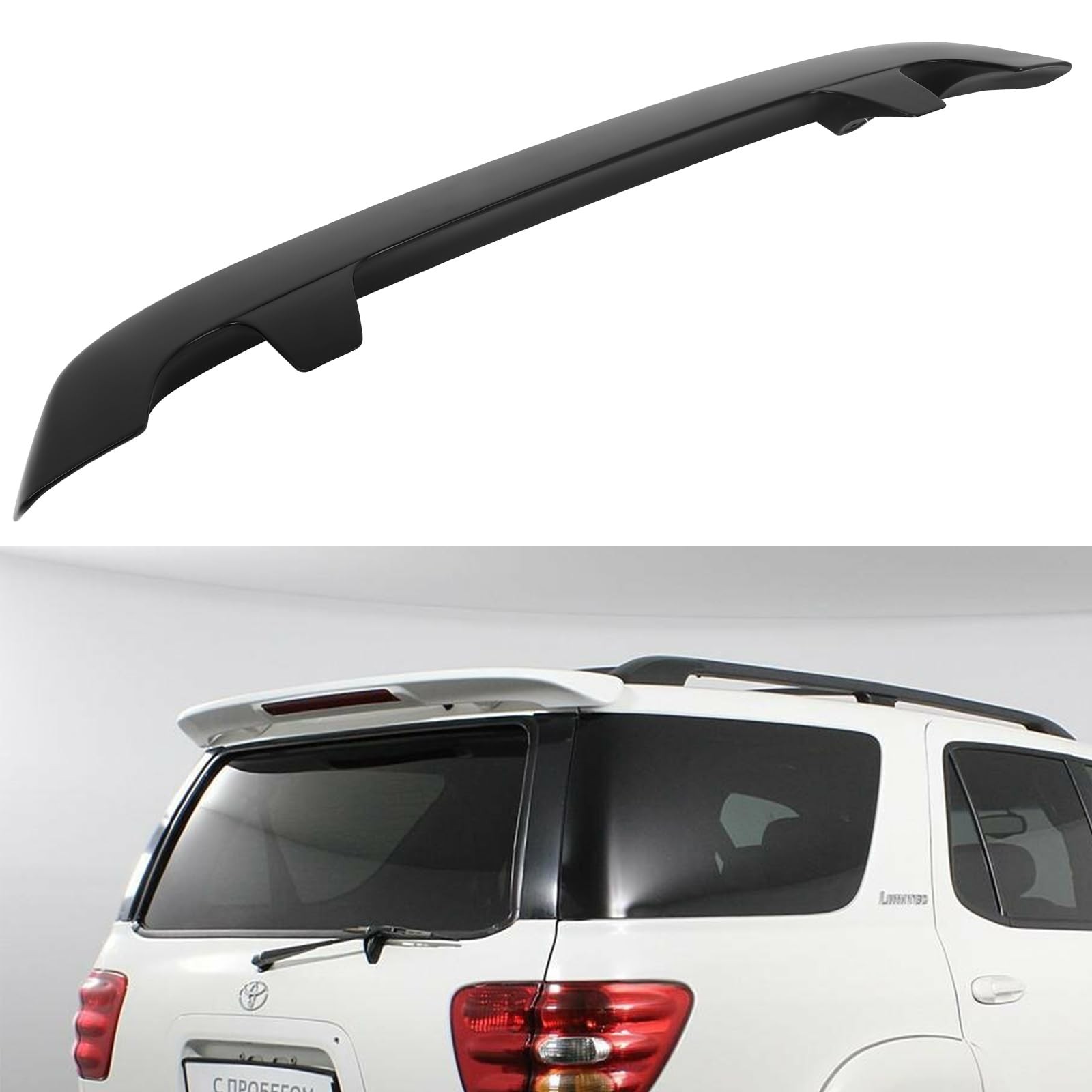 ABS Rear Window Roof Spoiler Fit 2001-2007