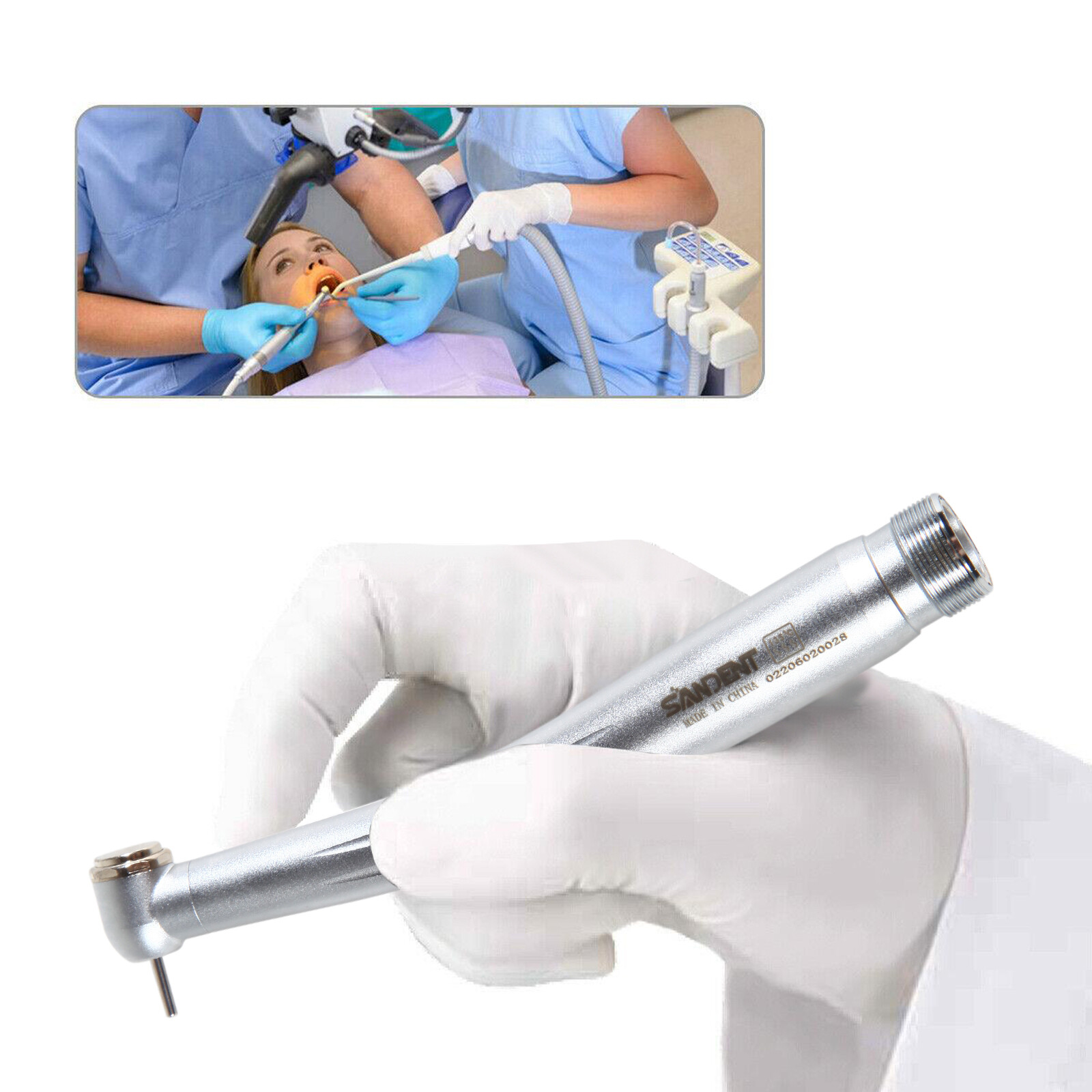 1-5X SANDENT NSK PANA MAX Style Dental High Speed Handpiece Push 2 Holes Borden