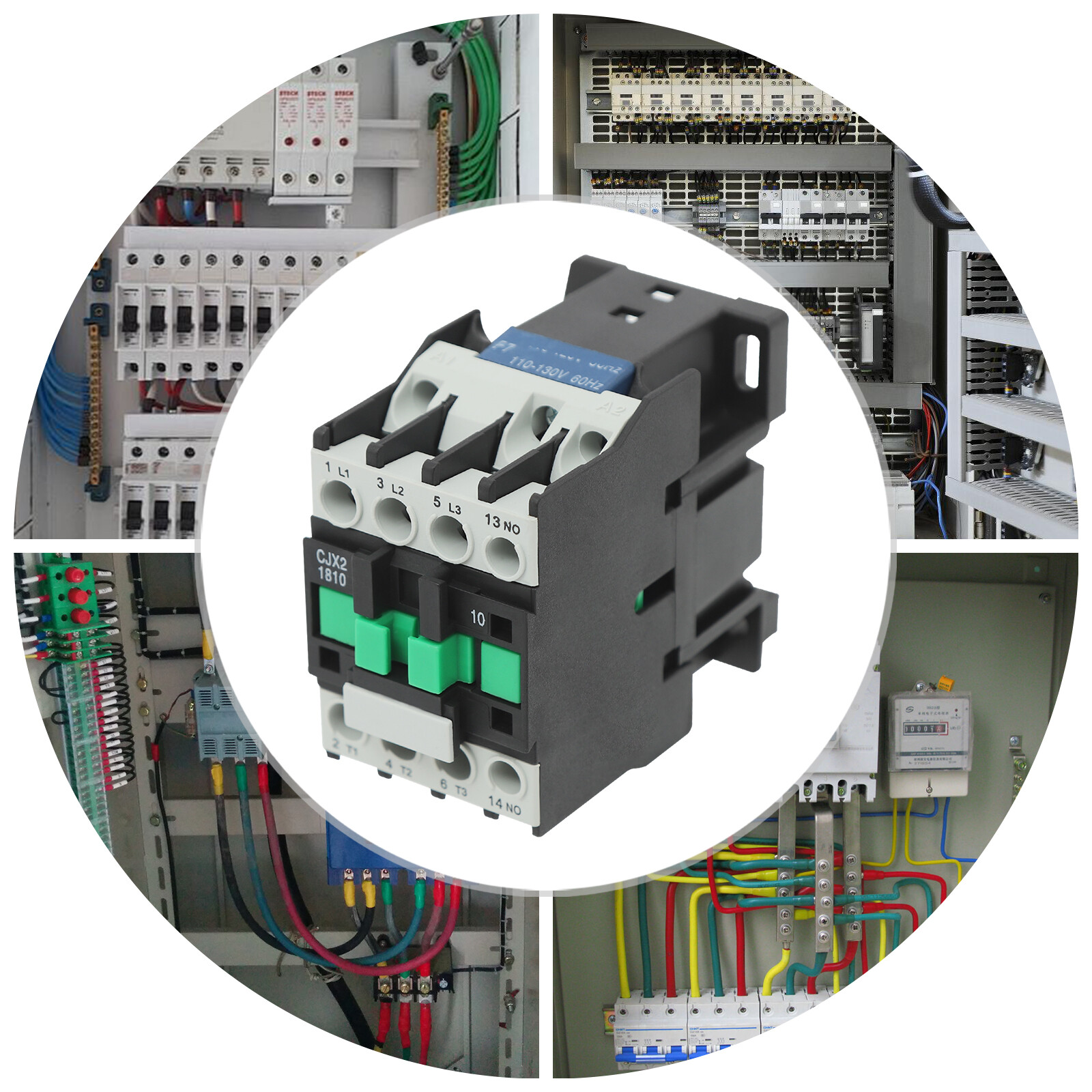 CJX2-1810 Power Contactor Starter Relay Power Contactor Motor 50/60hz 110V