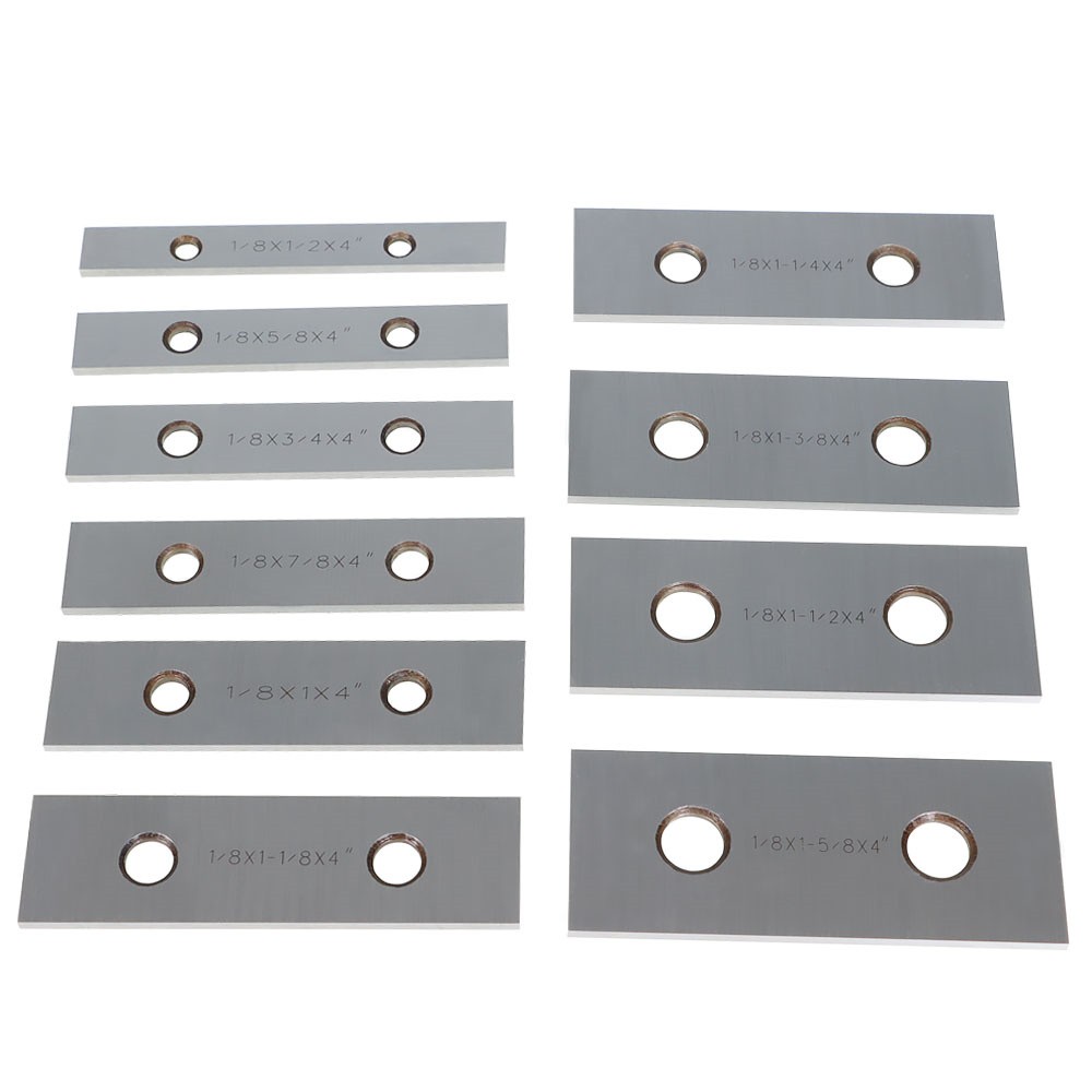 10 Pair 1/8 x 4-In Precision Parallel Set .001″ Hardened Steel In Case Steel New