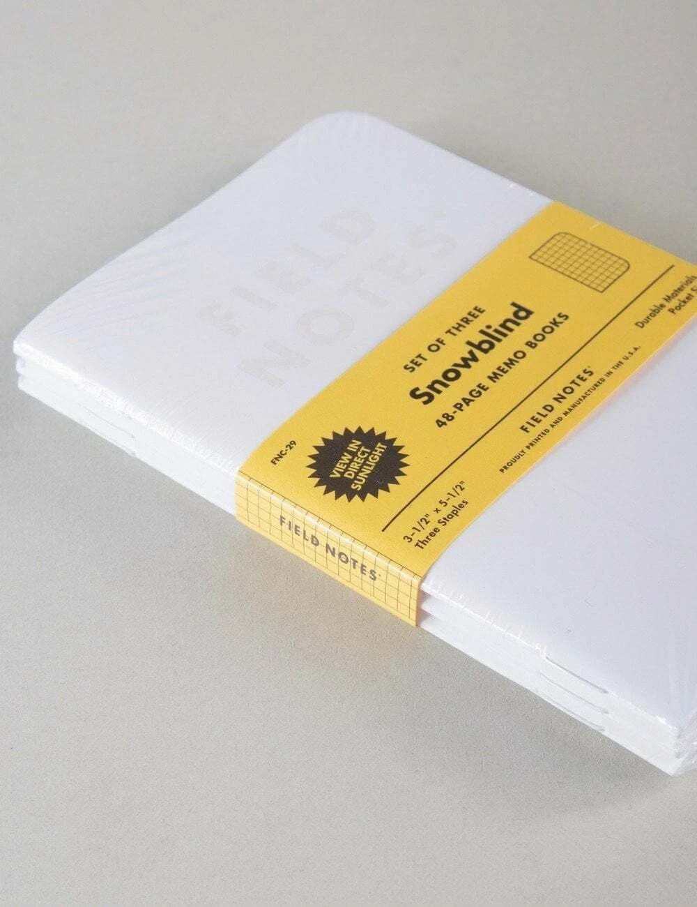 NEW/SEALED – Field Notes Notebook Snow Blind Limited Edition Winter 2015
