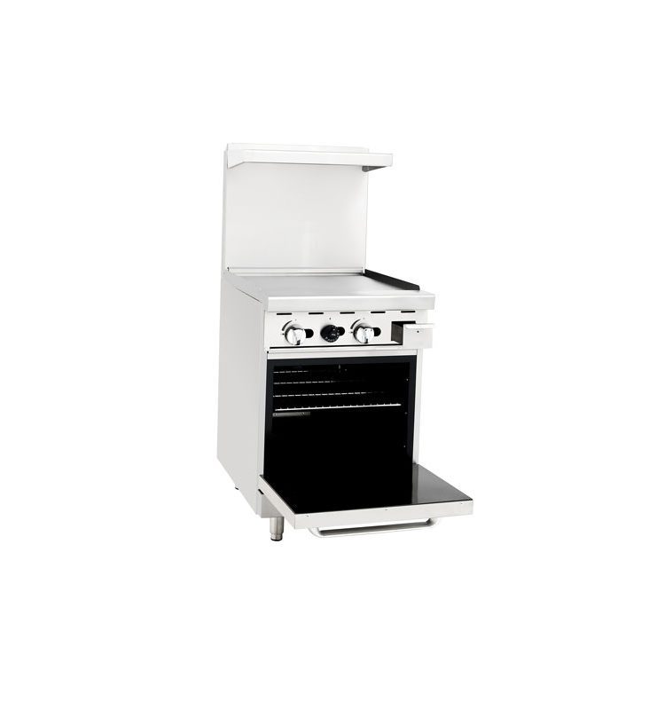 Used Excellent Shape Atosa CookRite ATO-24G, 24″ Griddle with Oven NATURAL GAS