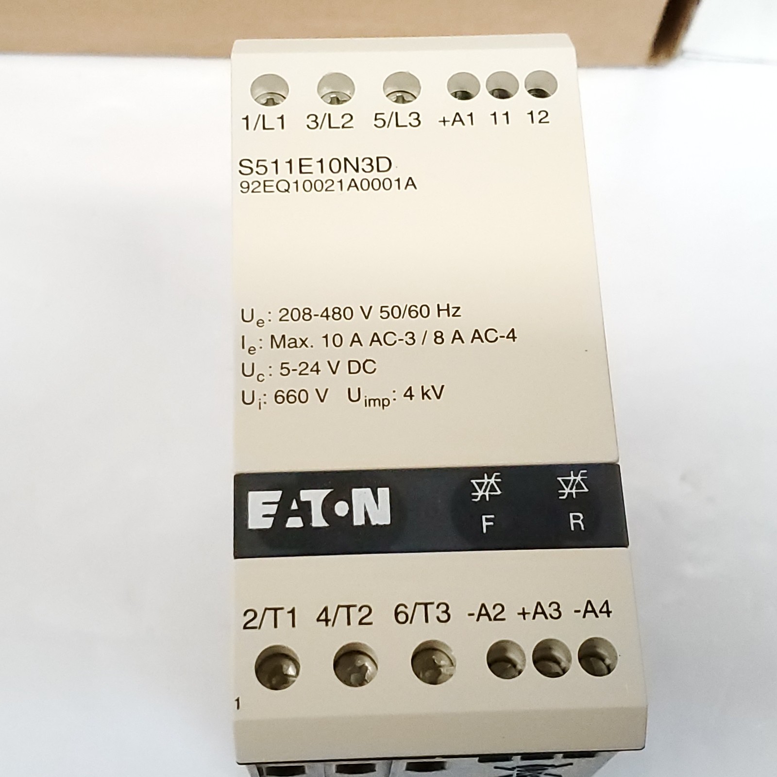 Cutler-Hammer S511E10N3D Semiconductor Reversing Contactor 10A 208-480V