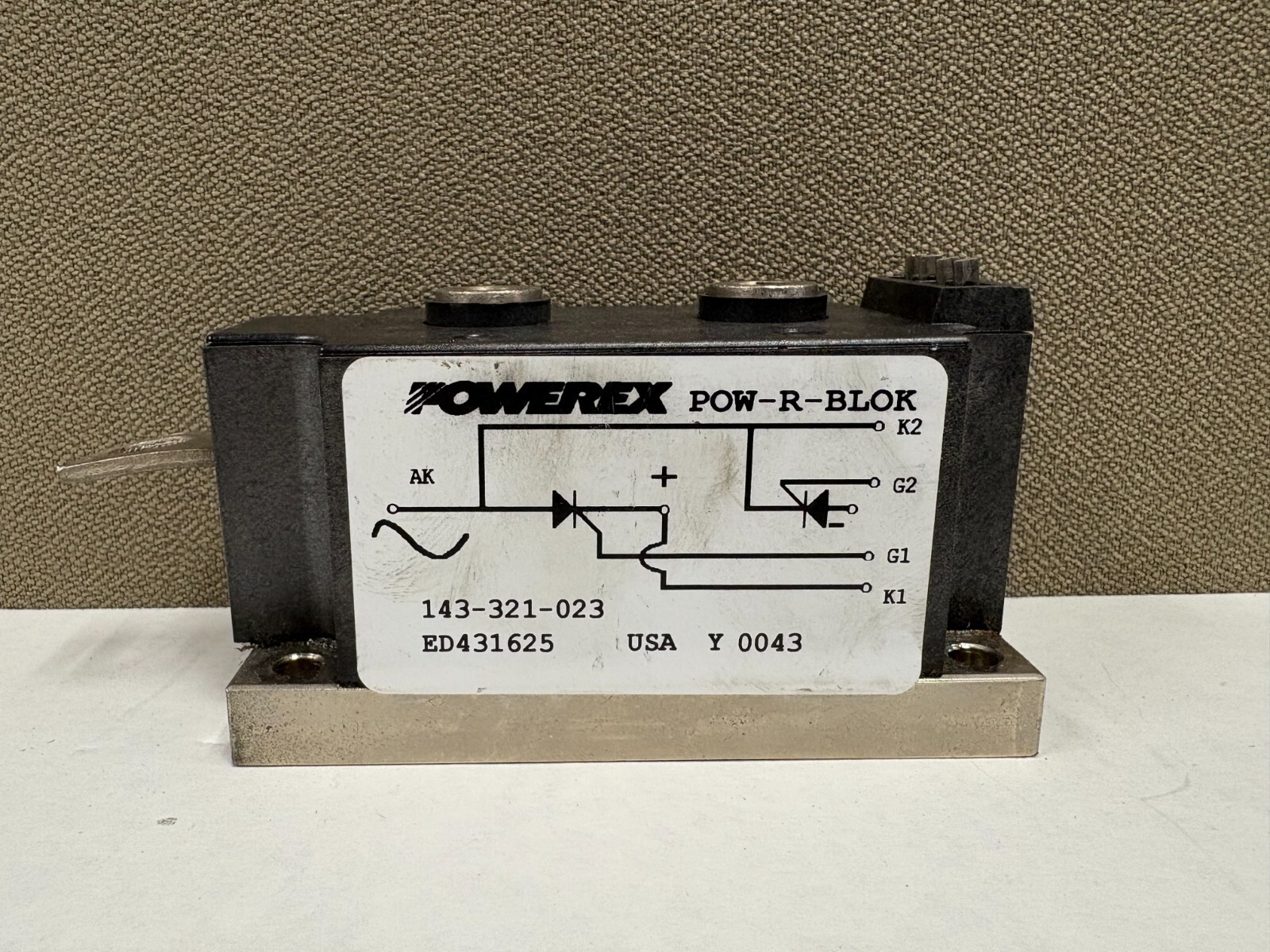 Powerex 143-321-023 POW-R-BLOK Module | SCR Diode Assembly | USA
