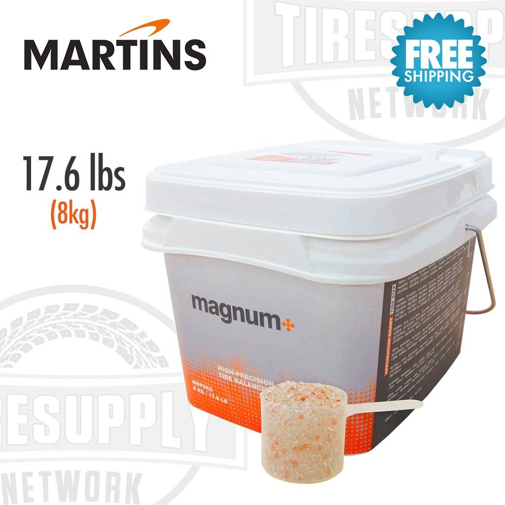 Martin Industries MBP8KG MAGNUM+ 17.6 lb / 8 kg Bulk Tub Tire Balancing Beads