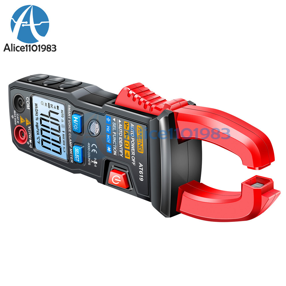 ANENG AT619 Digital Voice Broadcast Multimeter Professional AC DC Clamp Meter
