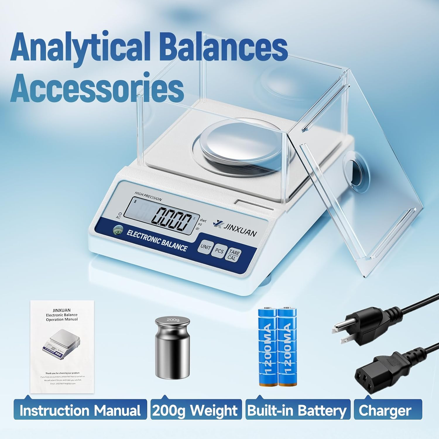 Lab Scale 0.001G Accuracy 500G Digital Milligram Scale Analytical Balance Scale