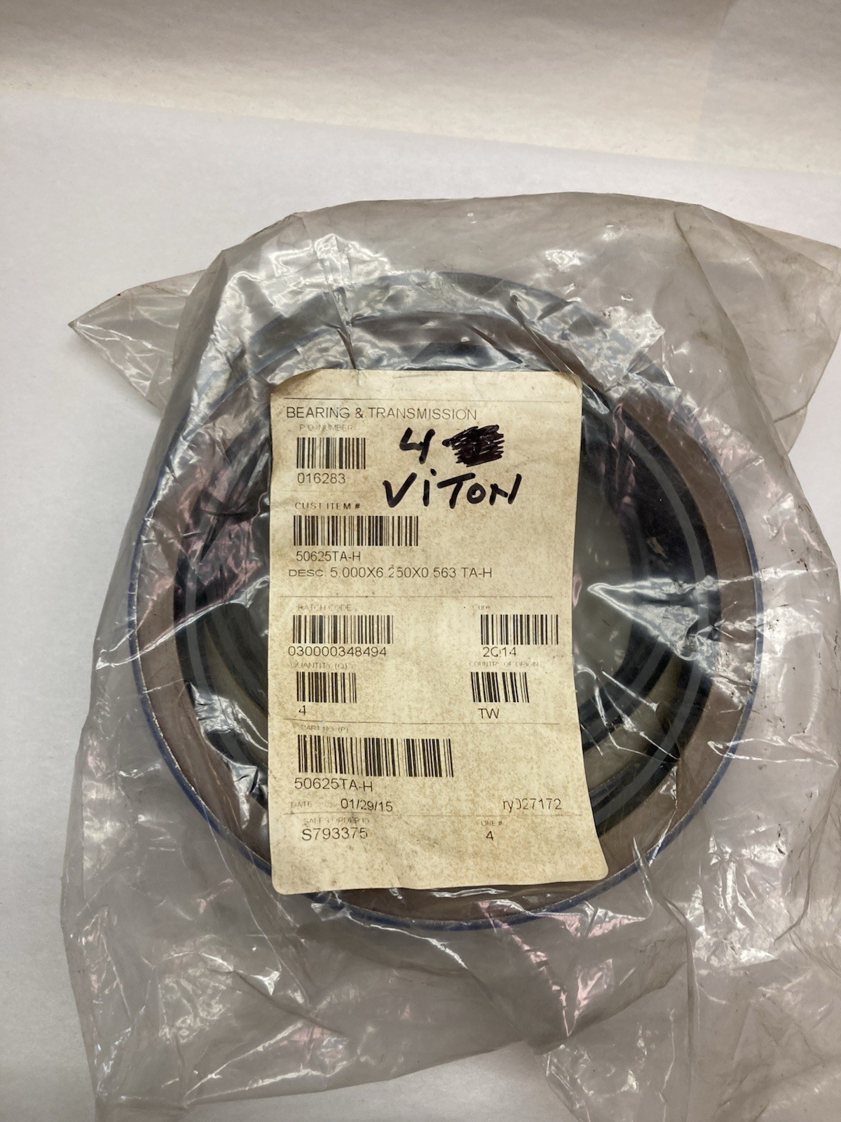 Bearing & Transmission,5.000×6.250×0.563 TA-H,Sleeve LOT OF 4