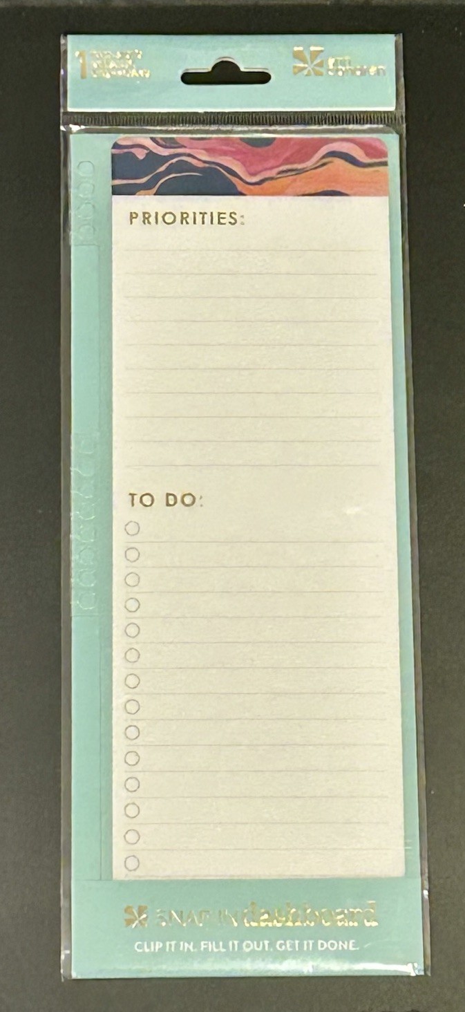 NEW Erin Condren Snap In Dashboard Priorities To Do List