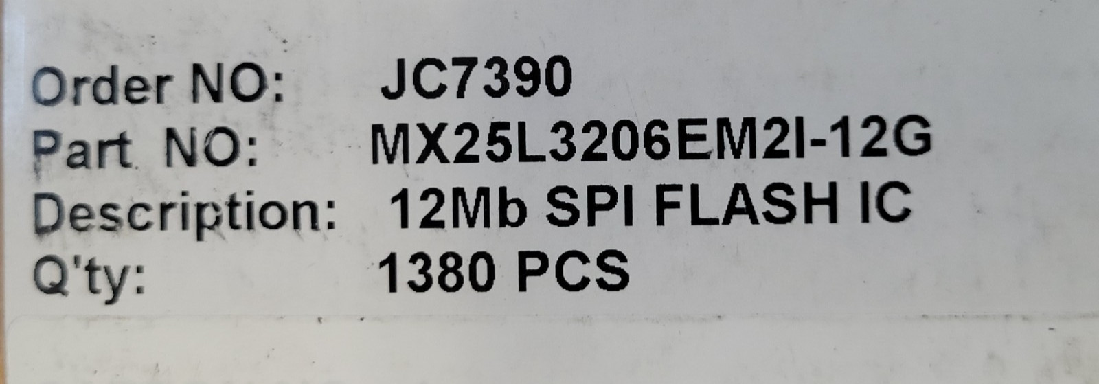 (1 PC) MX25L3206EM2I-12G MACRONIX IC FLASH 32MBIT SPI 86MHZ 8SOP