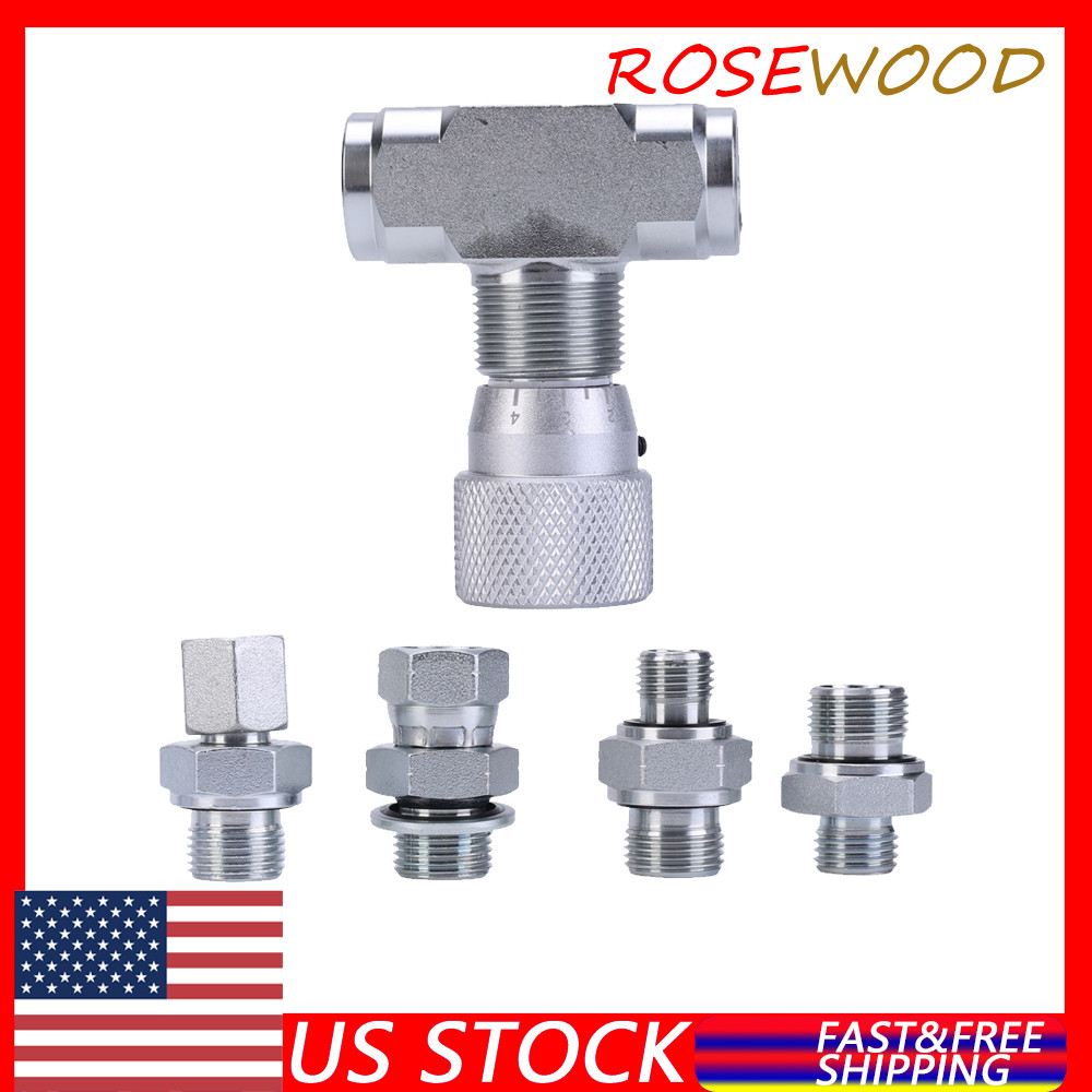 For Fluids Gases 3/8in Hydraulic Adjustable Flow Control Two-way Joint w/ G3/8