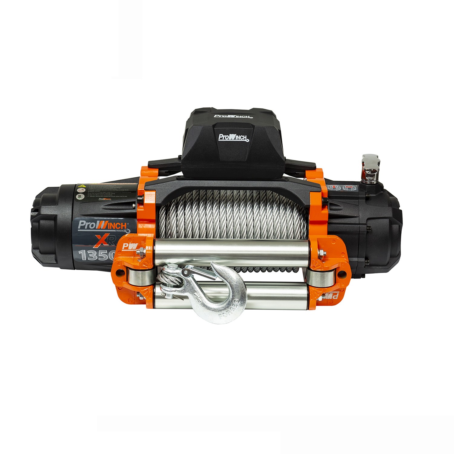 Electric Waterproof Winch Steel Rope Steel Roller 24V Wireless 9500 lbs