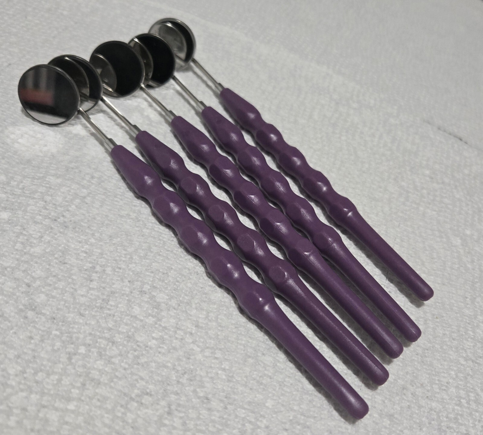 Mouth Examination Mirror Handle With Mirror Tooth Inspection Instrument Plastic