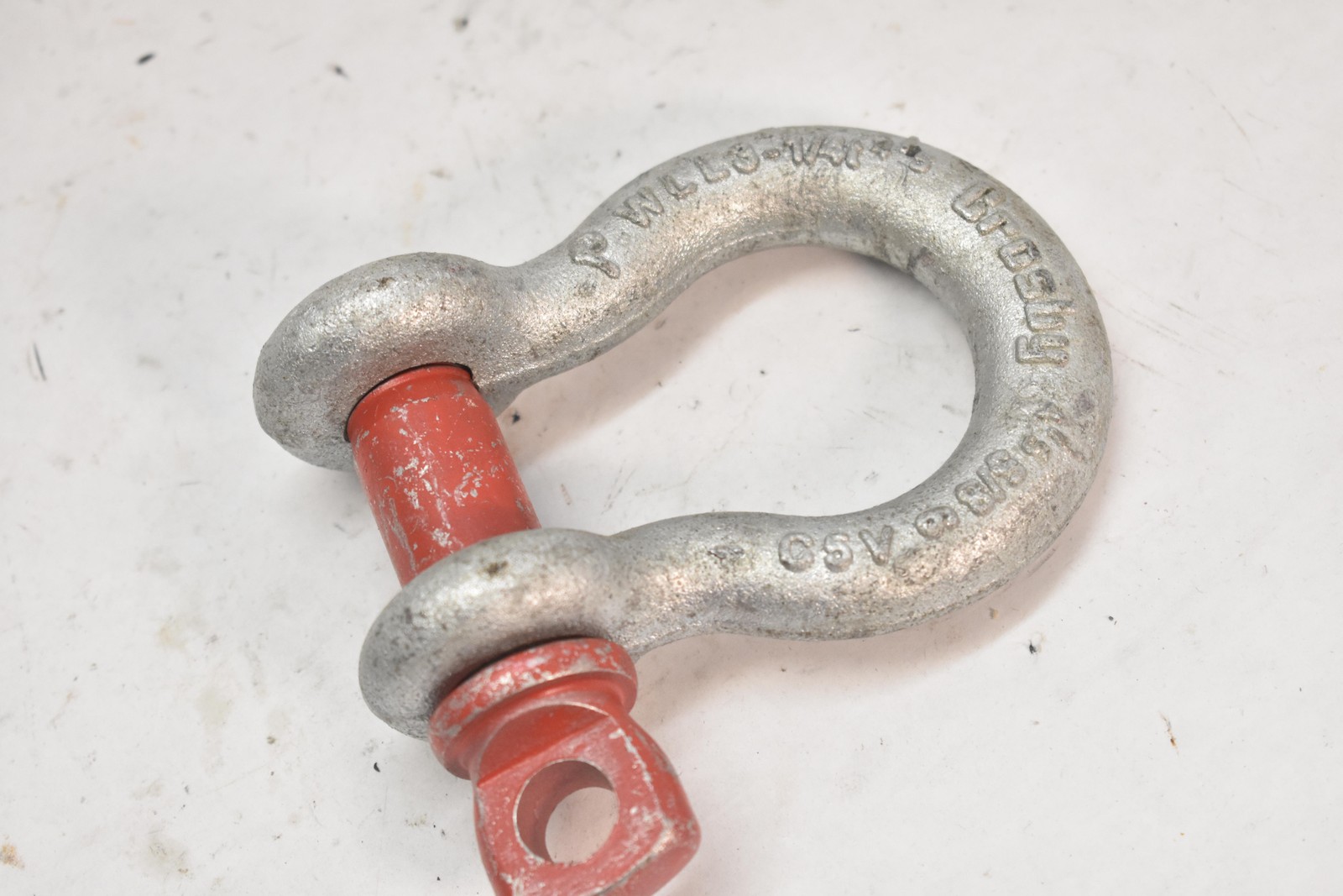 Crosby Steel Anchor Shackle WLL 3-1/4T Bow D Ring Screw Pin USA 5/8 Red Lifting