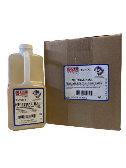 Slush Puppie Neutral Base 6 .5 Gallons The Original & Best – Yields 18 Gallons