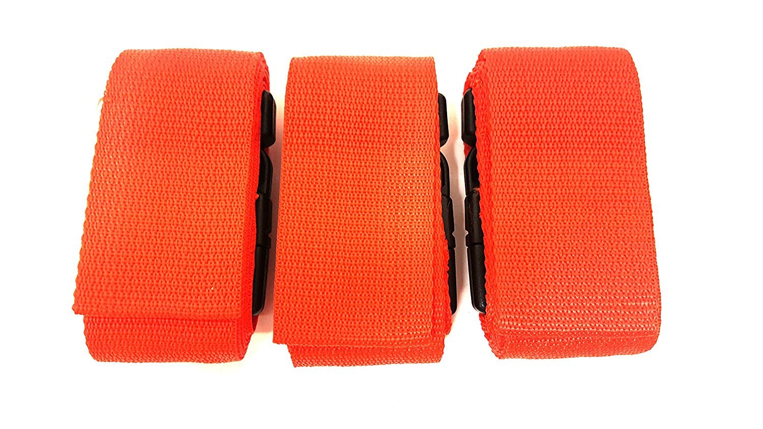 LINE2design Spine Board Straps – Disposable Backboard Straps Pack of 3 – Orange