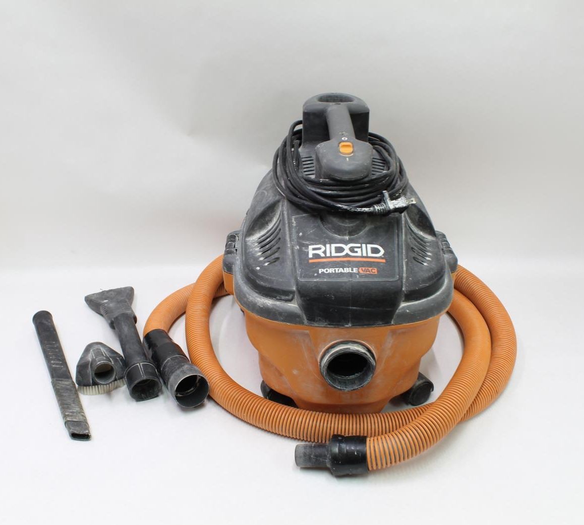 Ridgid 4 Gal. 120V Electric Portable Wet Dry Shop Vacuum, WD40701